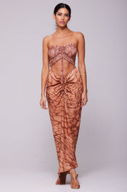 This is an image of Ziggy Skirt in Zion - RESA featuring a model wearing the dress