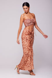 This is an image of Ziggy Skirt in Zion - RESA featuring a model wearing the dress