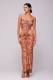 This is an image of Ziggy Skirt in Zion - RESA featuring a model wearing the dress