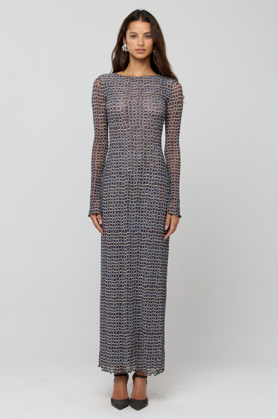 sylvia long sleeve maxi dress Sylvia