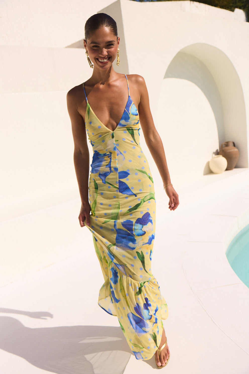 alejandra maxi dress Alejandra Dress in Solei – RESA
