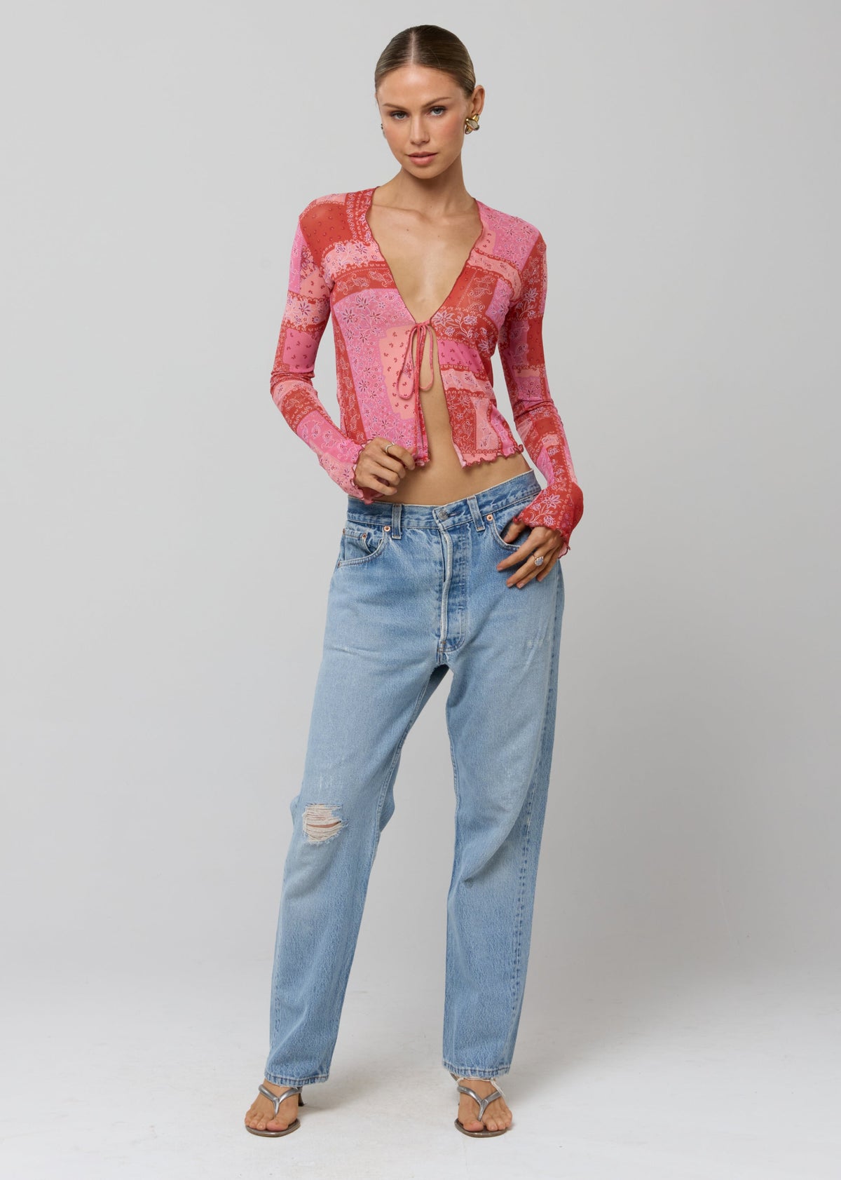 This is an image of Aliyah Mesh Top in Patsy - RESA featuring a model wearing the dress