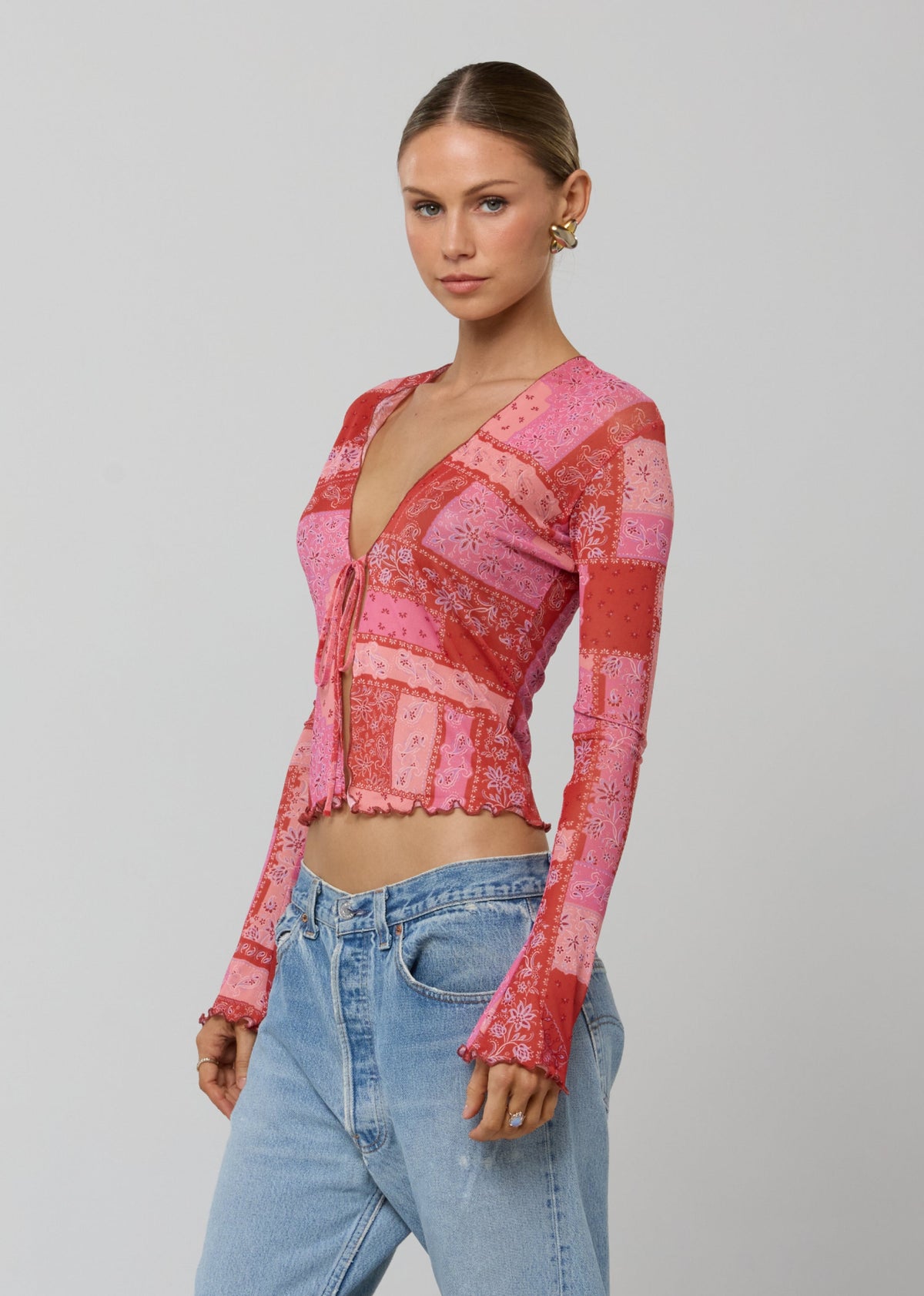 This is an image of Aliyah Mesh Top in Patsy - RESA featuring a model wearing the dress