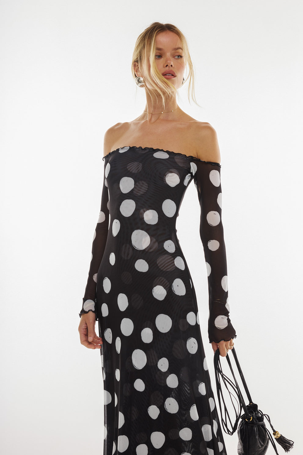 bardot midi dress long sleeve Bardot Maxi in Vogue – RESA