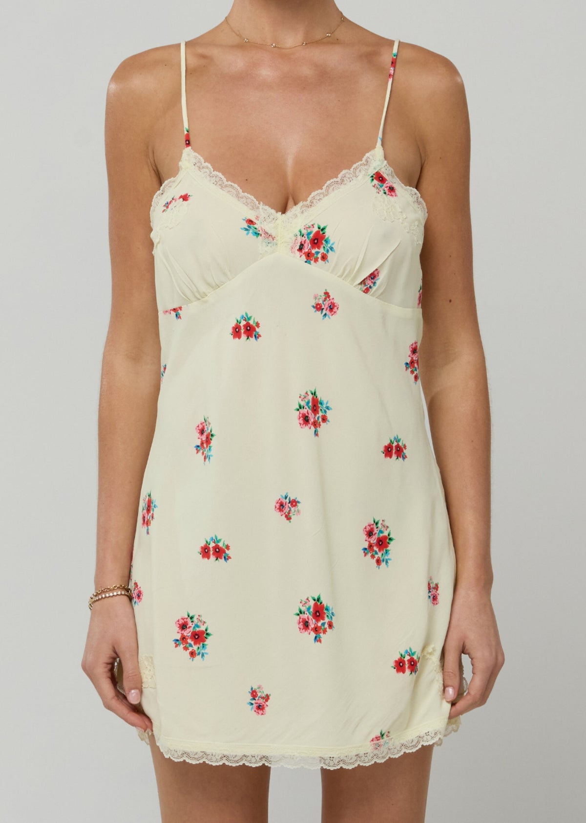 This is an image of Bianca Mini Dress in Bliss - RESA featuring a model wearing the dress