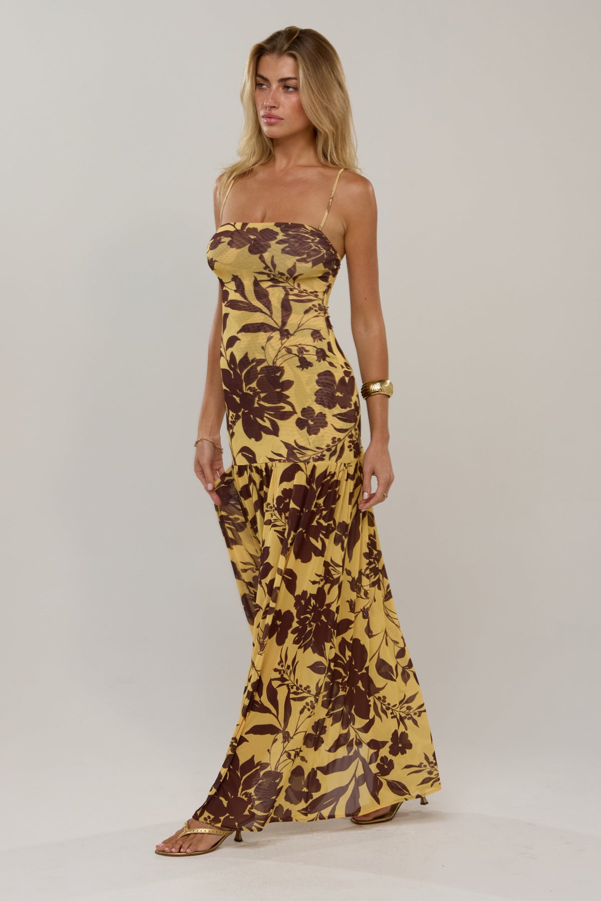 This is an image of Bryanna in Mesa - RESA featuring a model wearing the dress
