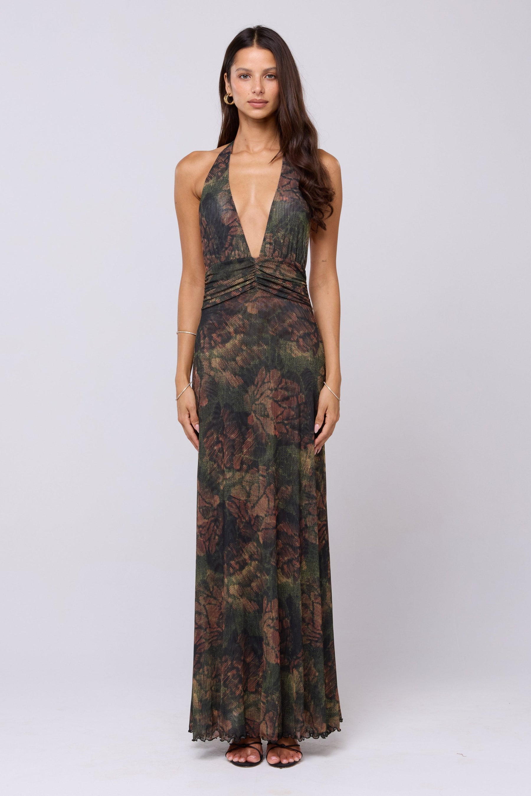 This is an image of Chelsea Dress in Autumn - RESA featuring a model wearing the dress
