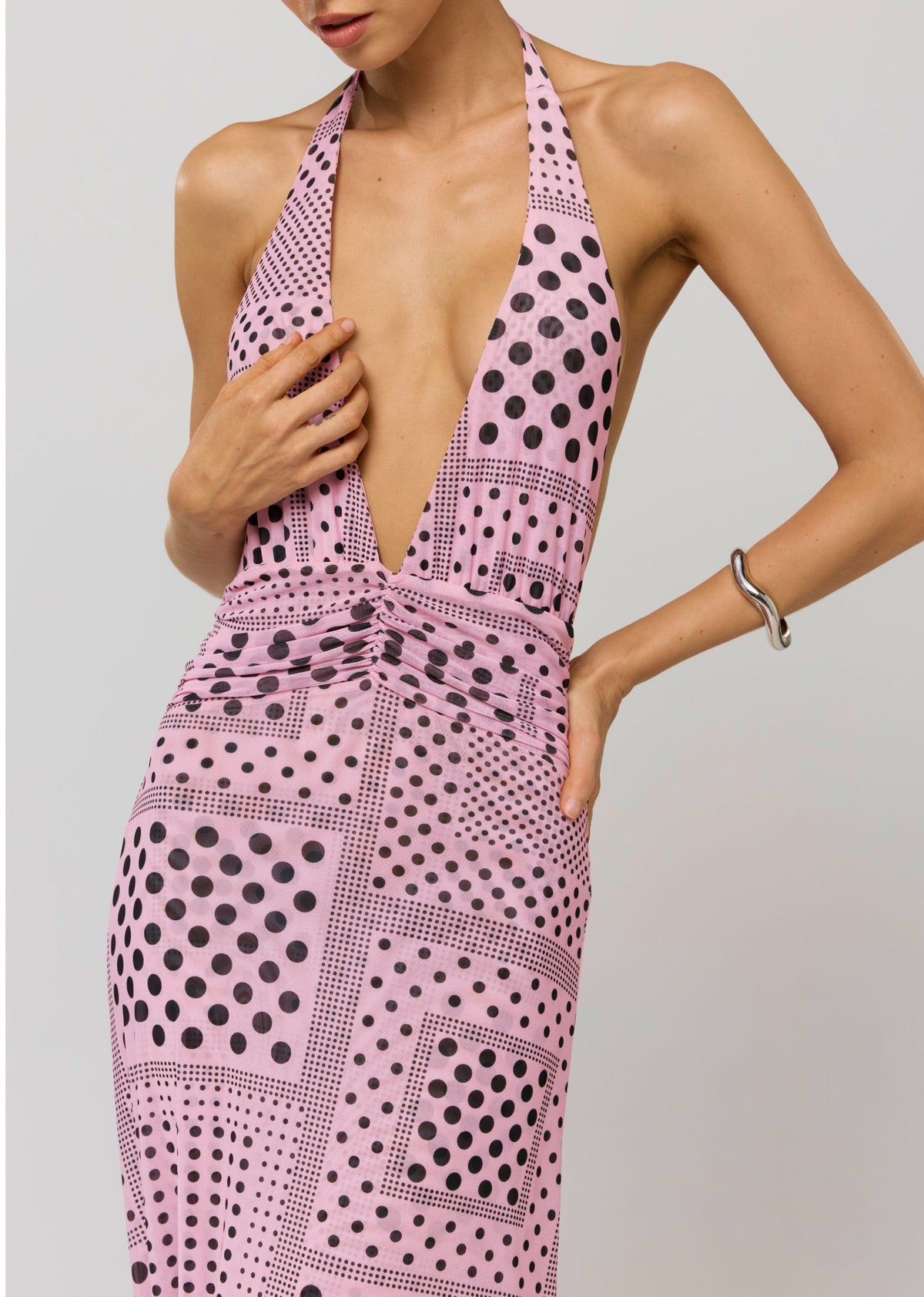 This is an image of Chelsea Dress in Lauper - RESA featuring a model wearing the dress