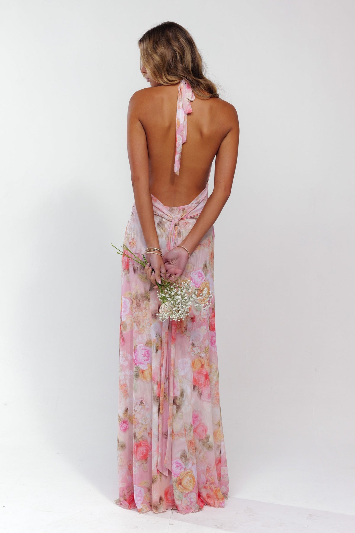 This is an image of Chelsea Maxi Dress in Aspen - RESA featuring a model wearing the dress