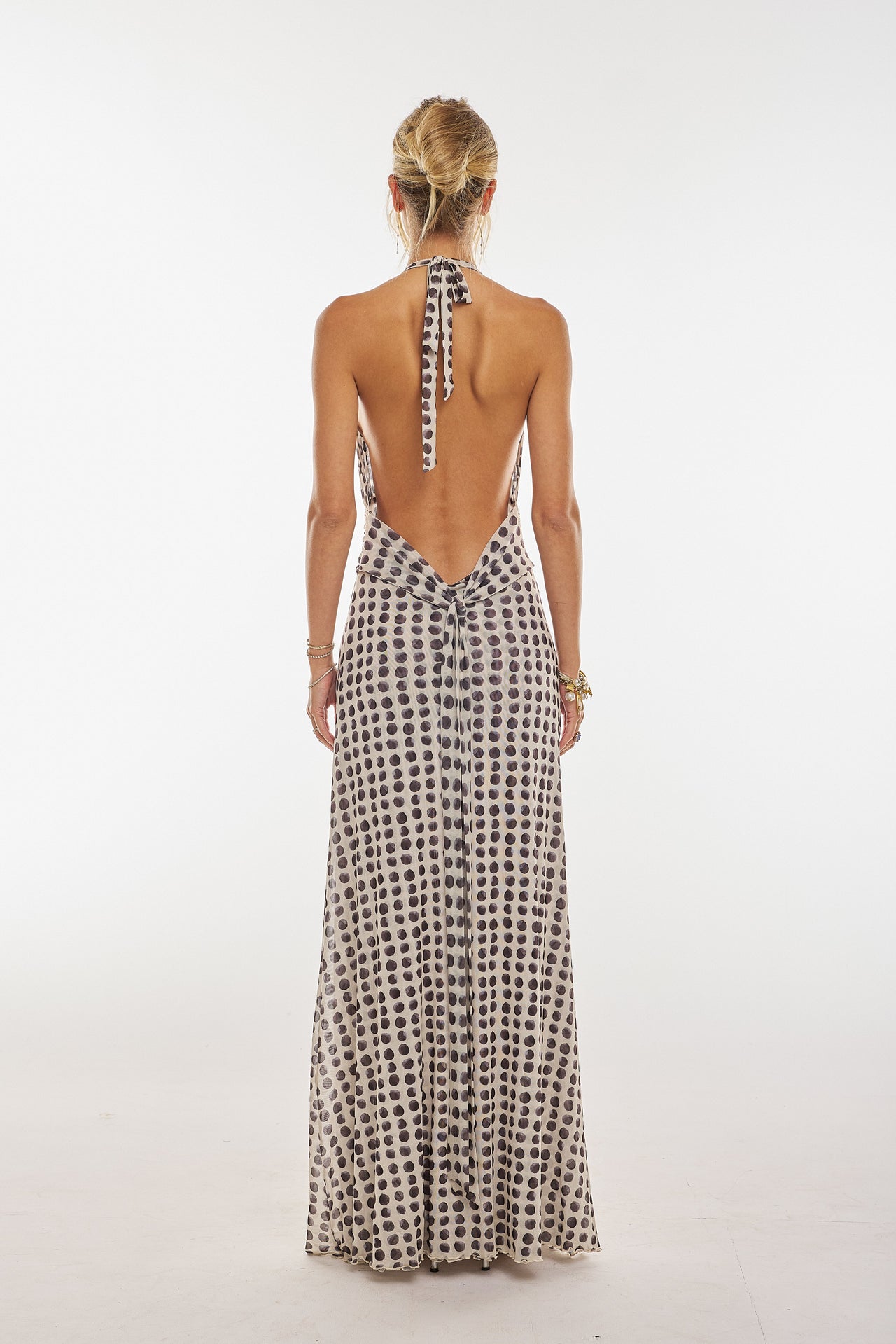 This is an image of Chelsea Maxi Dress in Eclipse - RESA featuring a model wearing the dress