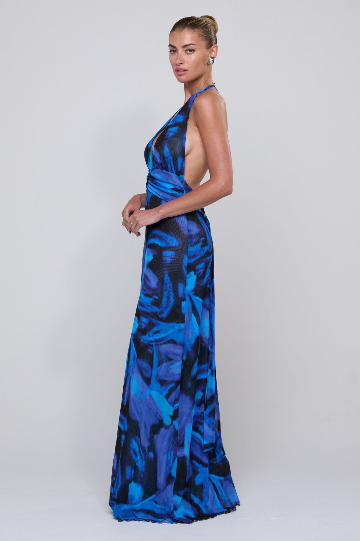 This is an image of Chelsea Maxi Dress in Lagoon - RESA featuring a model wearing the dress