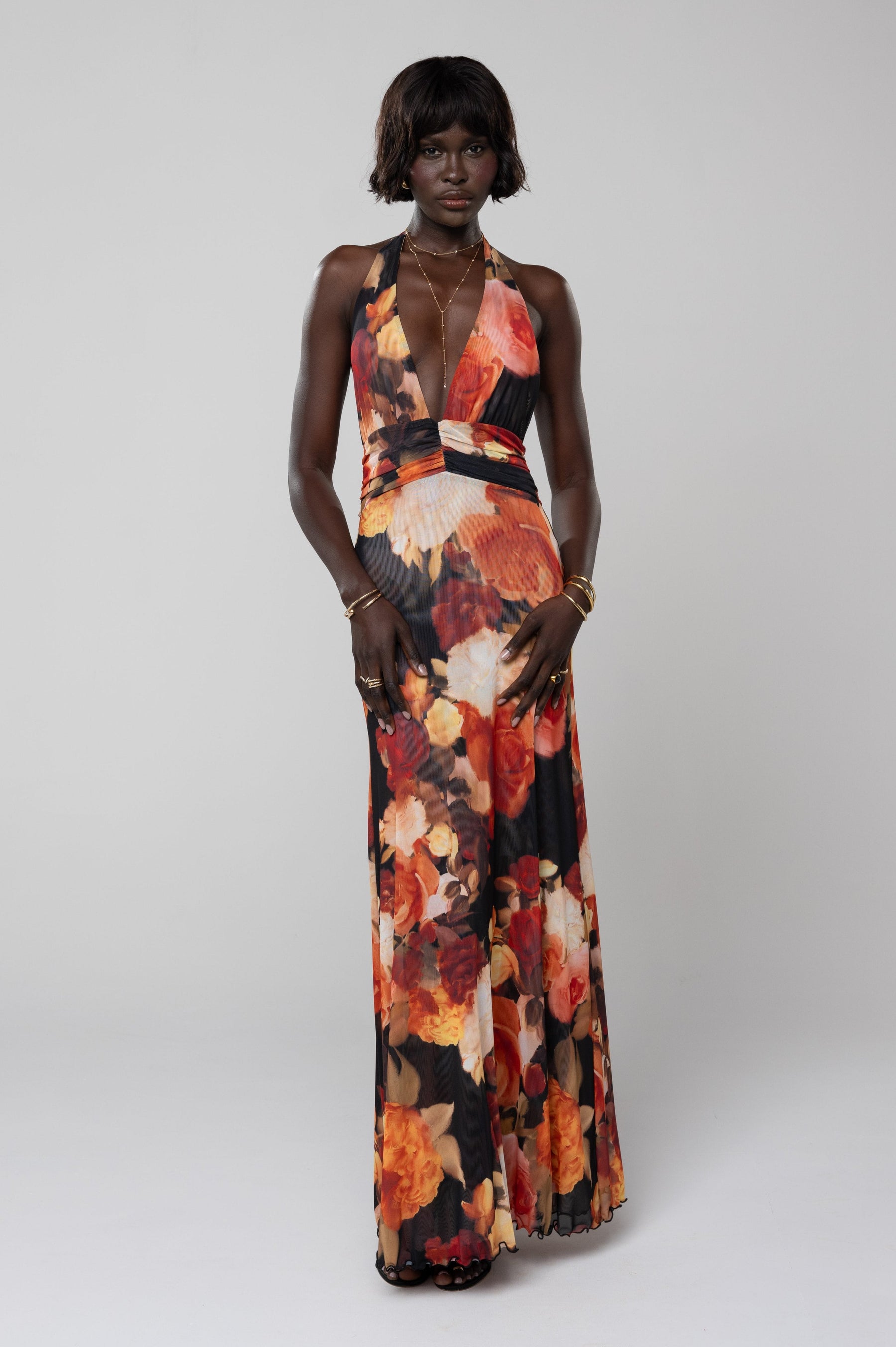 This is an image of Chelsea Maxi Dress in Muse - RESA featuring a model wearing the dress