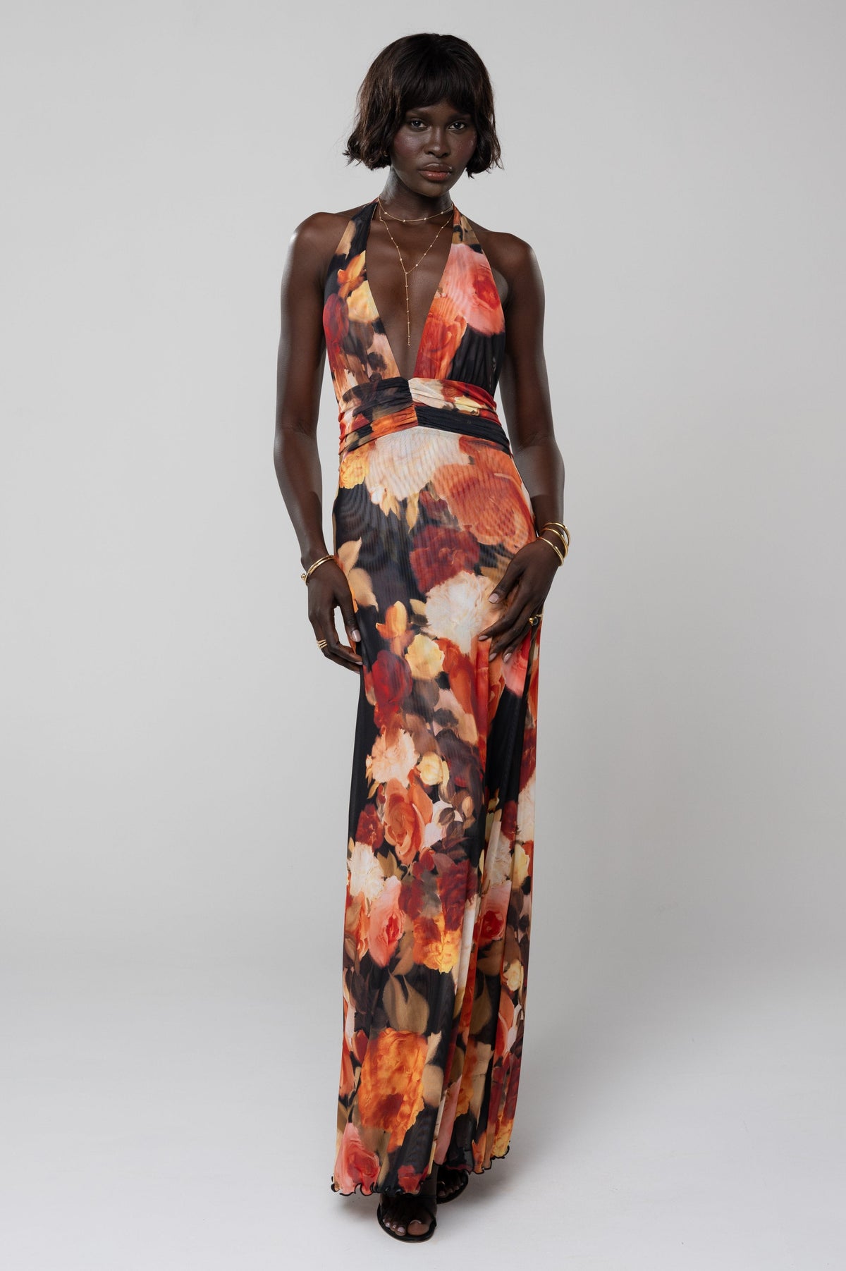 This is an image of Chelsea Maxi Dress in Muse - RESA featuring a model wearing the dress