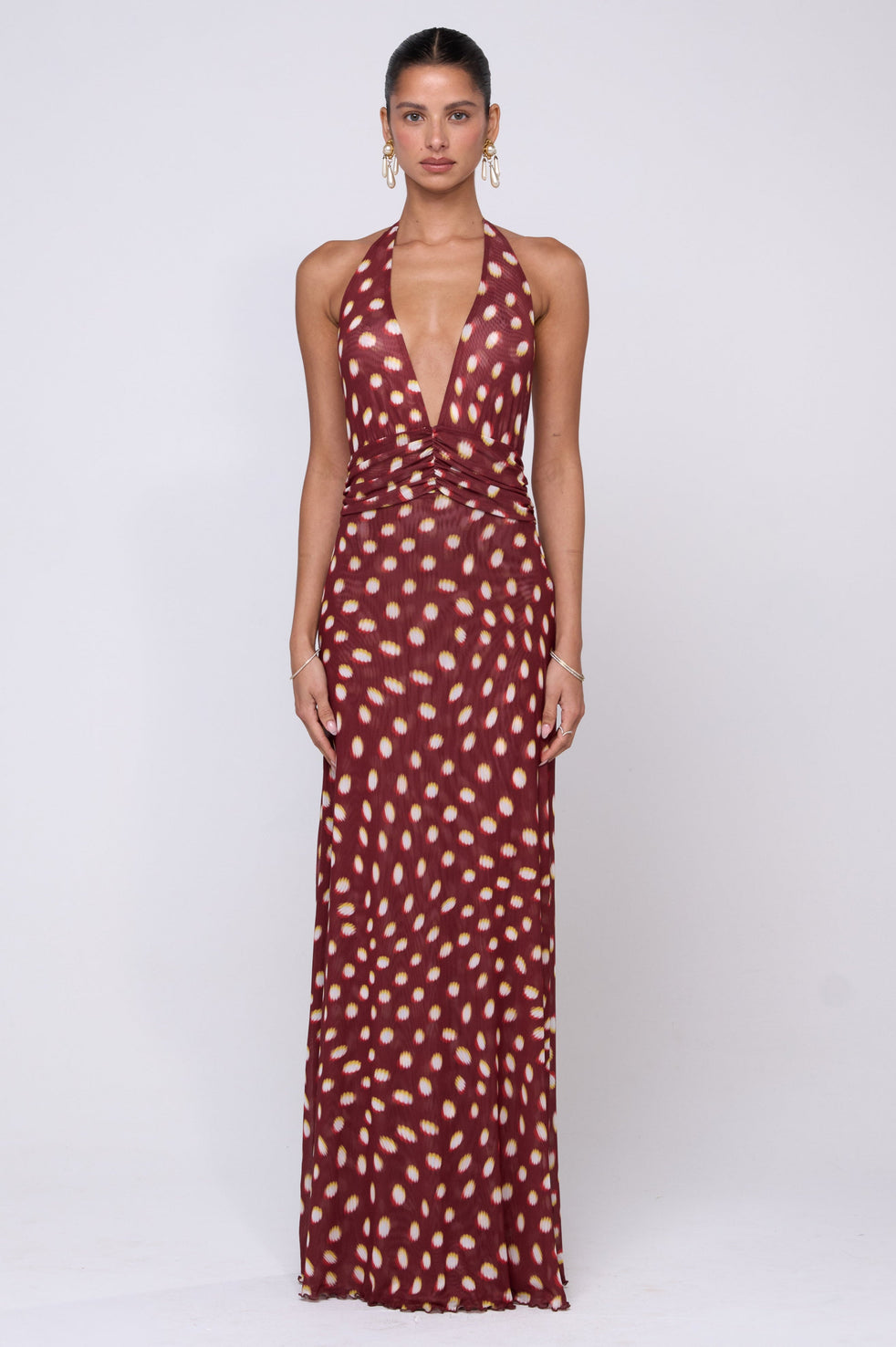 fitted lace wedding dress Chelsea Maxi Dress in Spice
