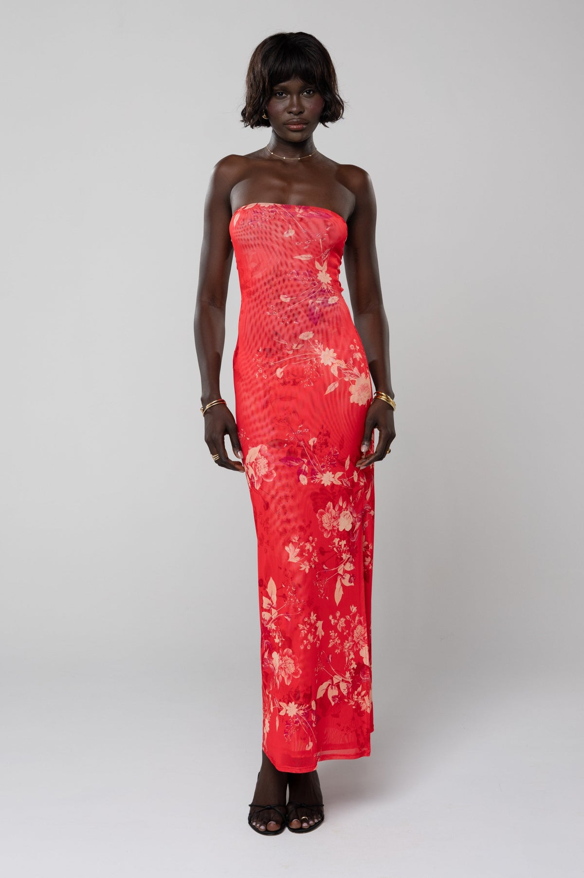 This is an image of Demi Dress in Blossom - RESA featuring a model wearing the dress