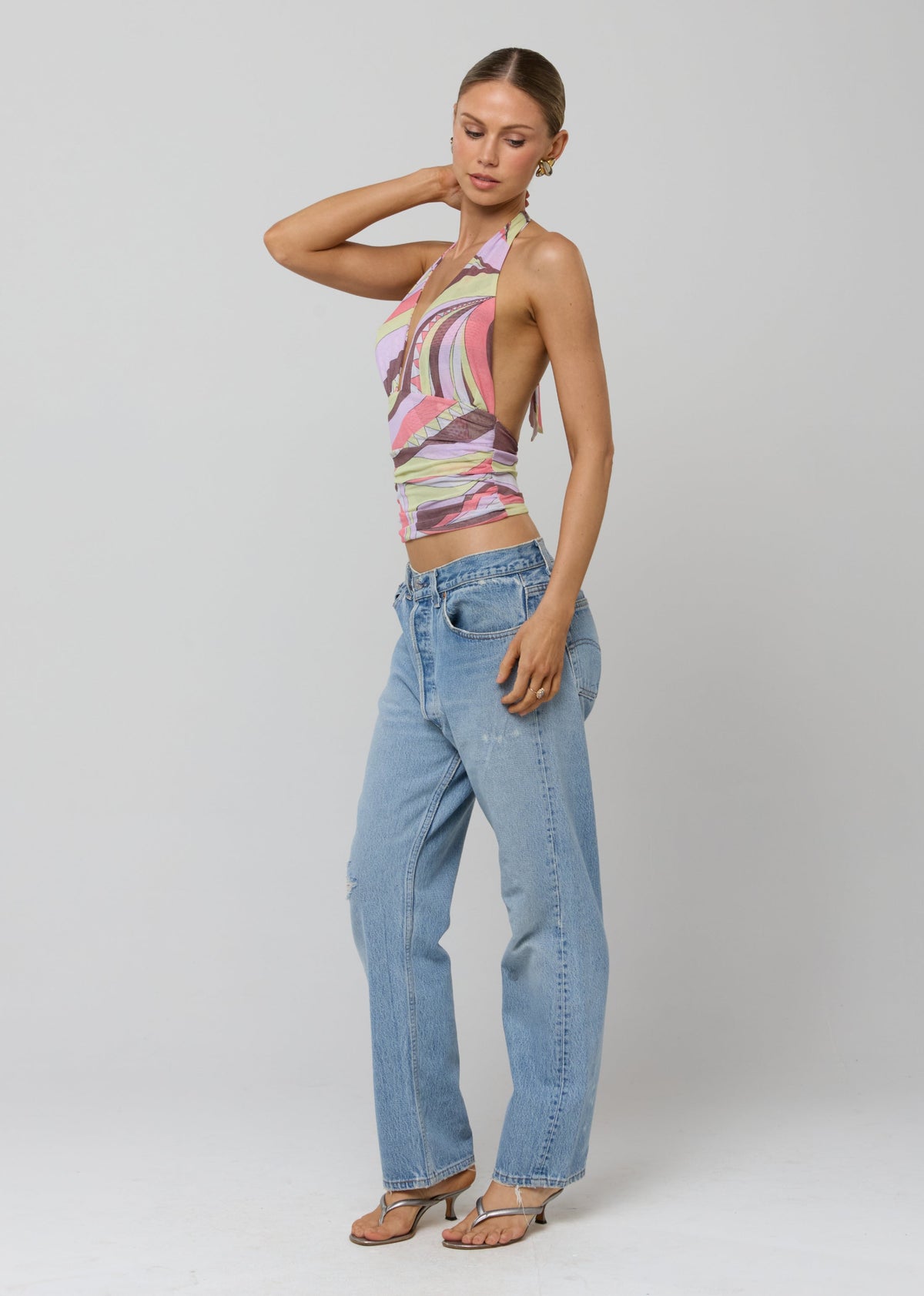 This is an image of Dena Top in Dolce - RESA featuring a model wearing the dress