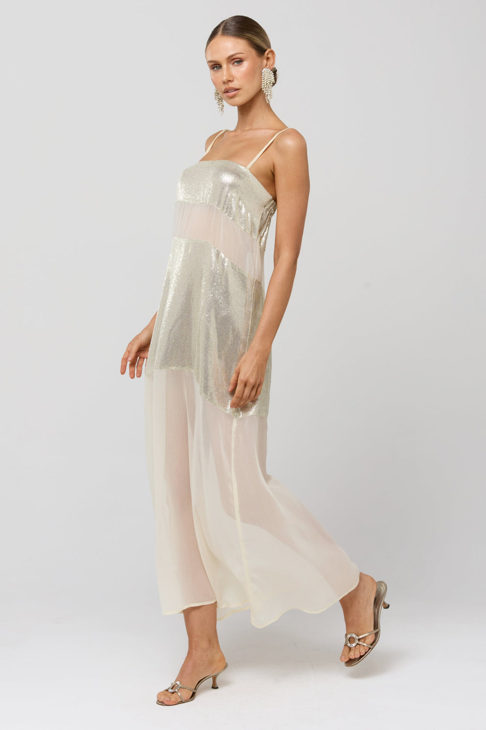 Eli Gold Panel Dress – RESA