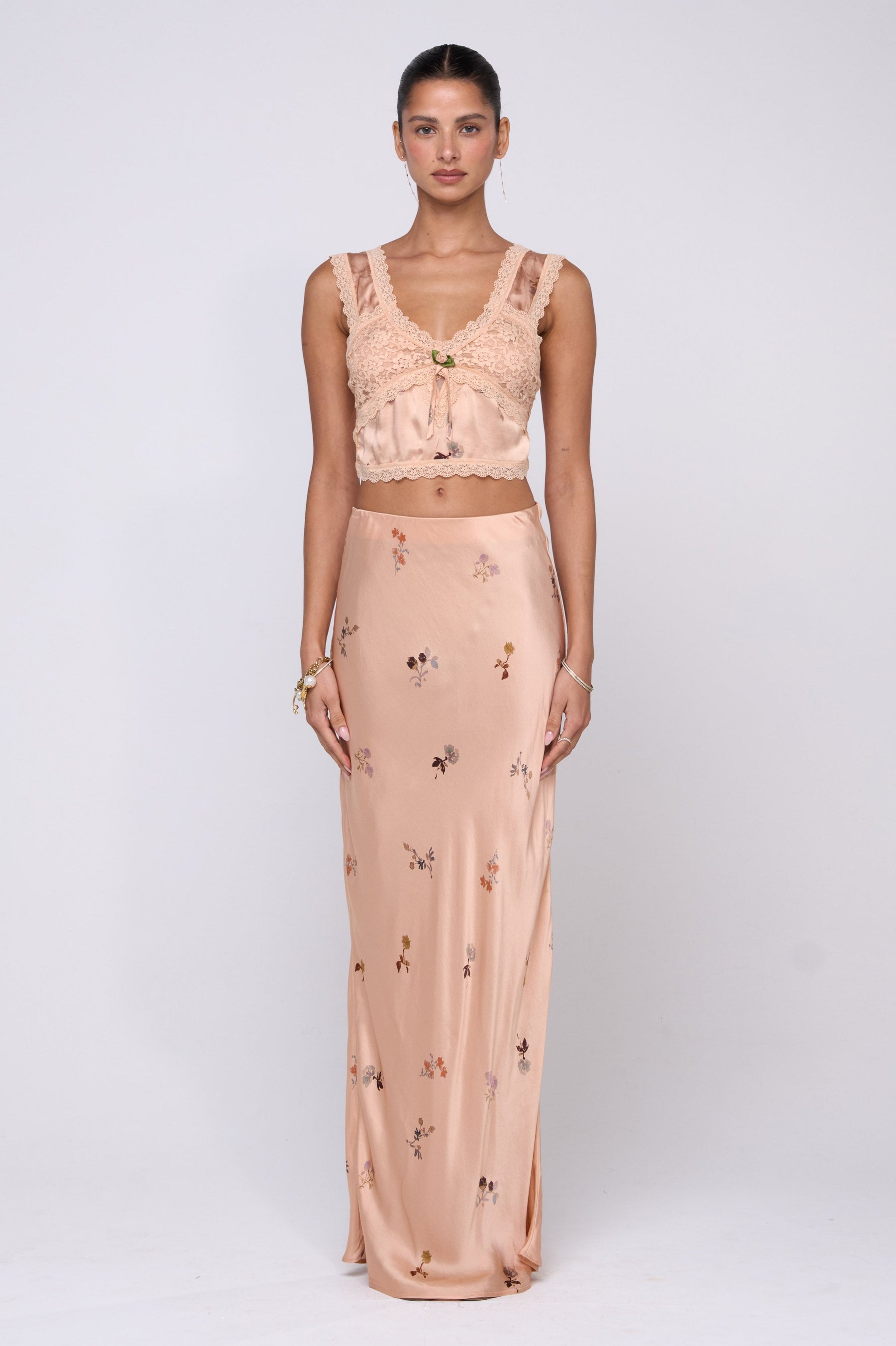 This is an image of Eloise Top in Fleur - RESA featuring a model wearing the dress