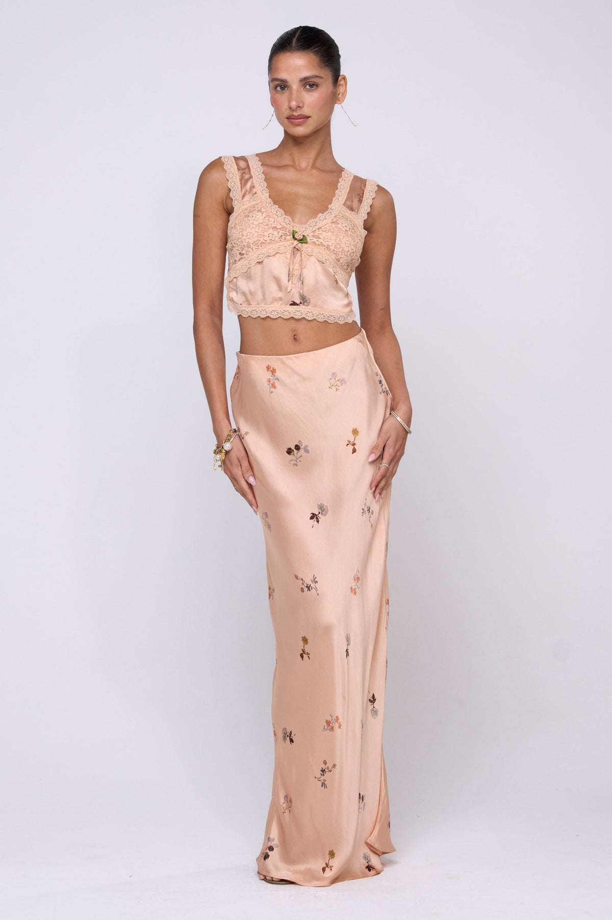 This is an image of Eloise Top in Fleur - RESA featuring a model wearing the dress