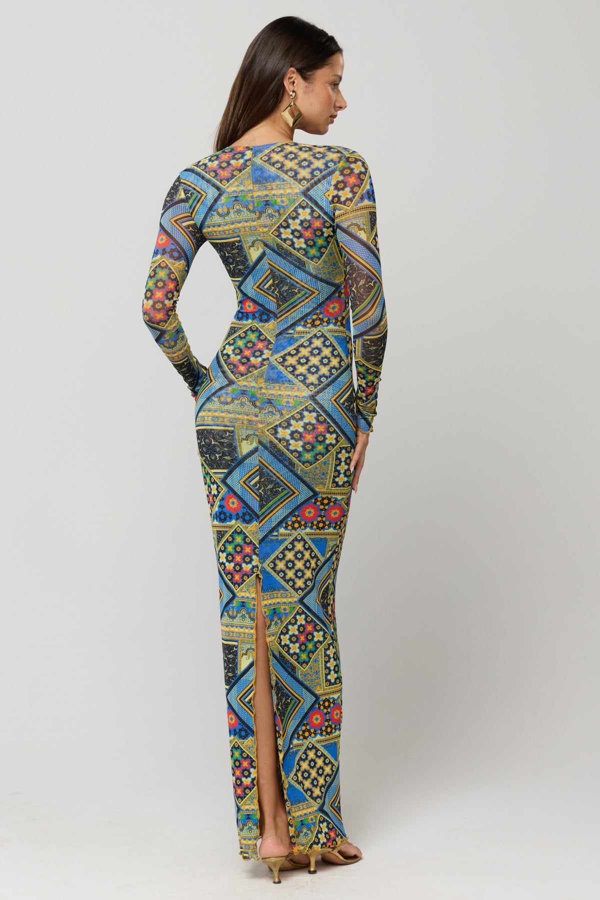 This is an image of Esme Dress in Casino - RESA featuring a model wearing the dress