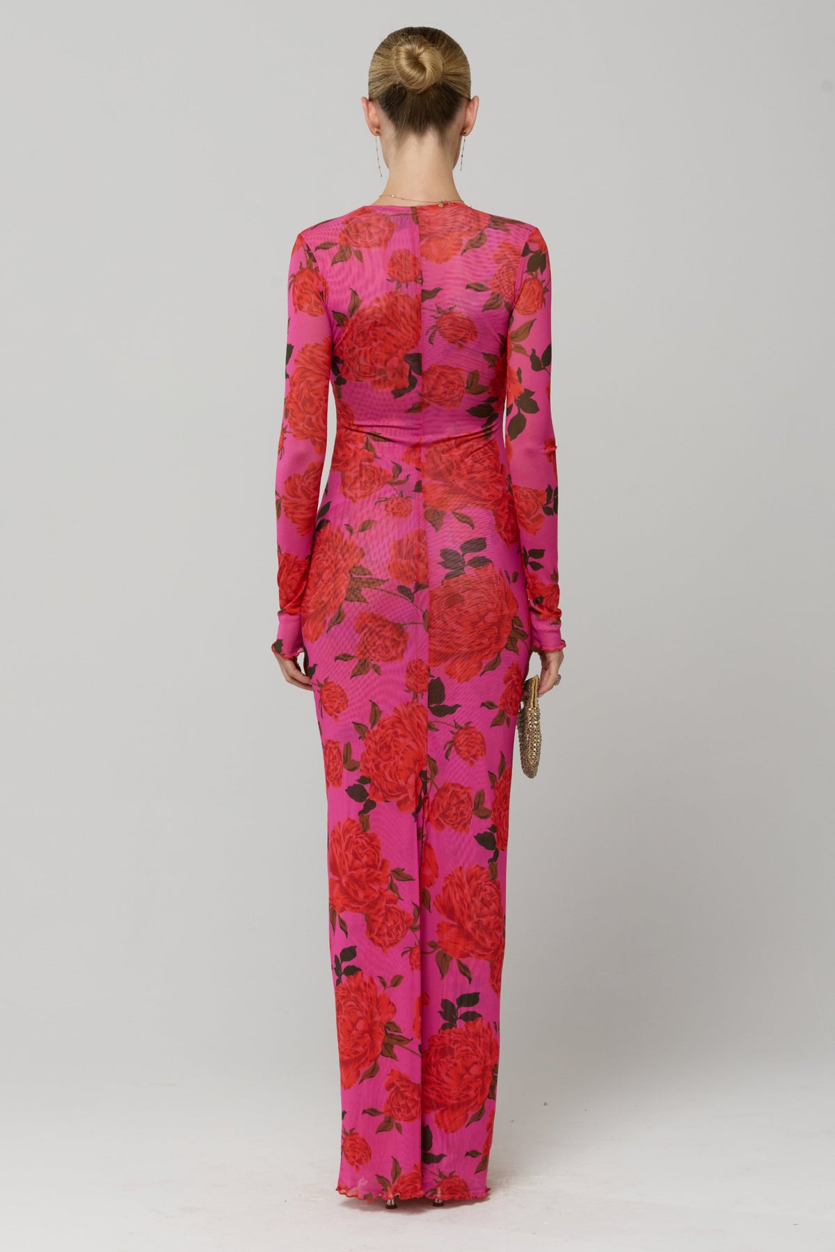 This is an image of Esme Dress in Rosebud - RESA featuring a model wearing the dress