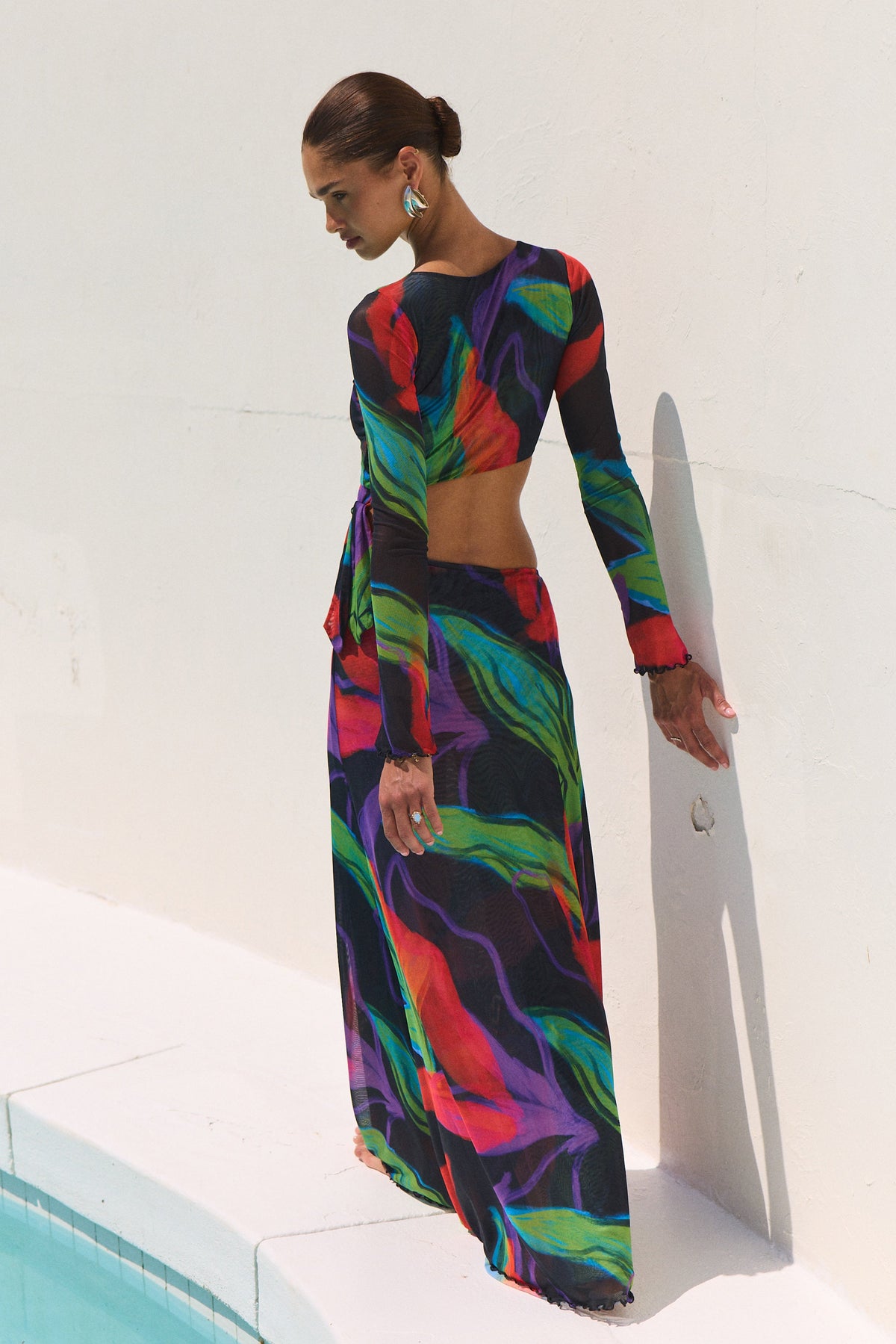 This is an image of Eva Maxi in Mai Tai - RESA featuring a model wearing the dress