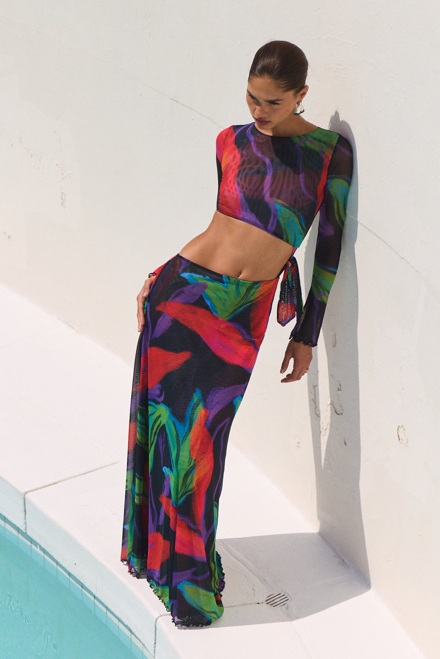 This is an image of Eva Maxi in Mai Tai - RESA featuring a model wearing the dress