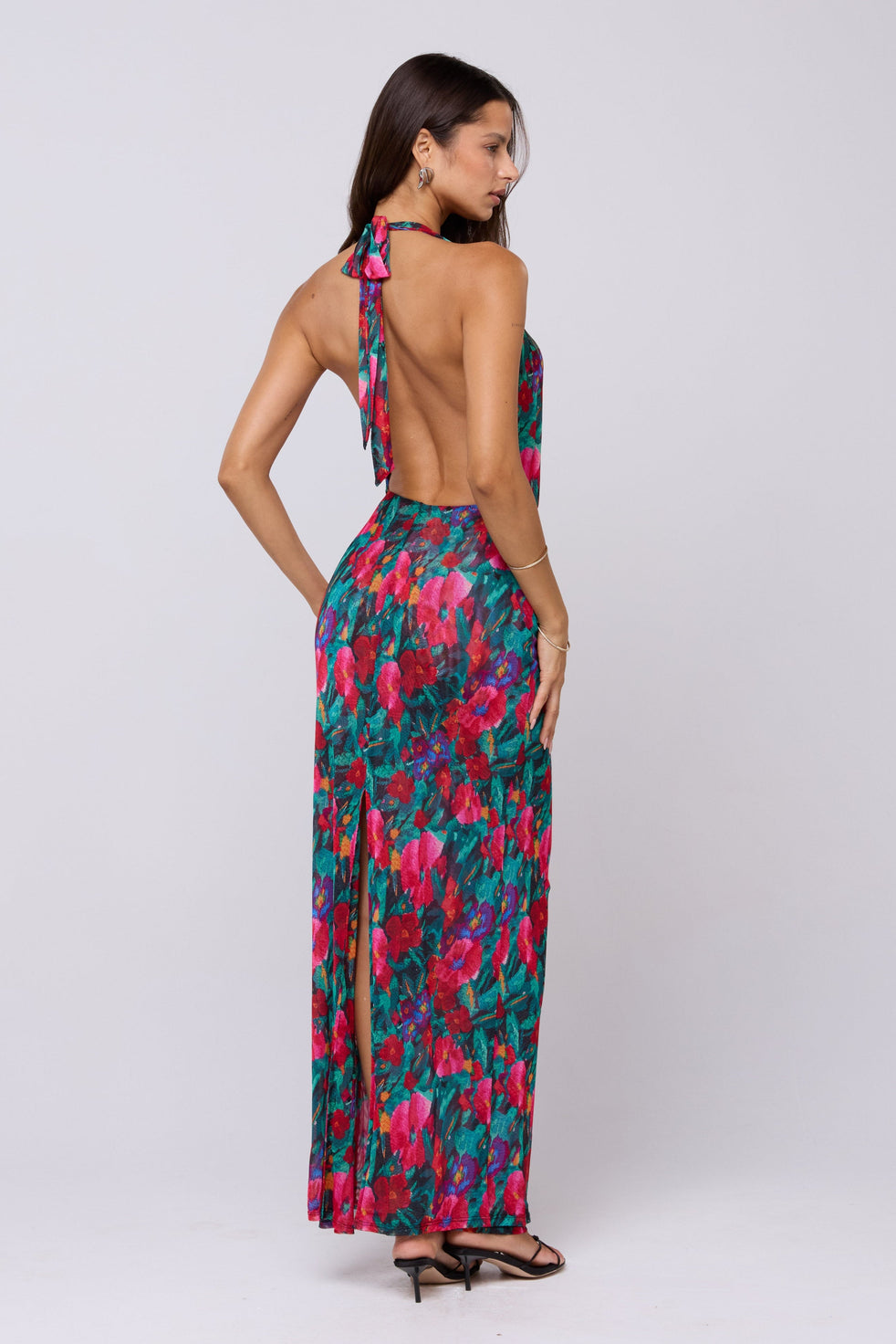 sachin and babi light blue dress Blue & Pink Floaty Halter Neck Resort Dress  Lindsey Brown