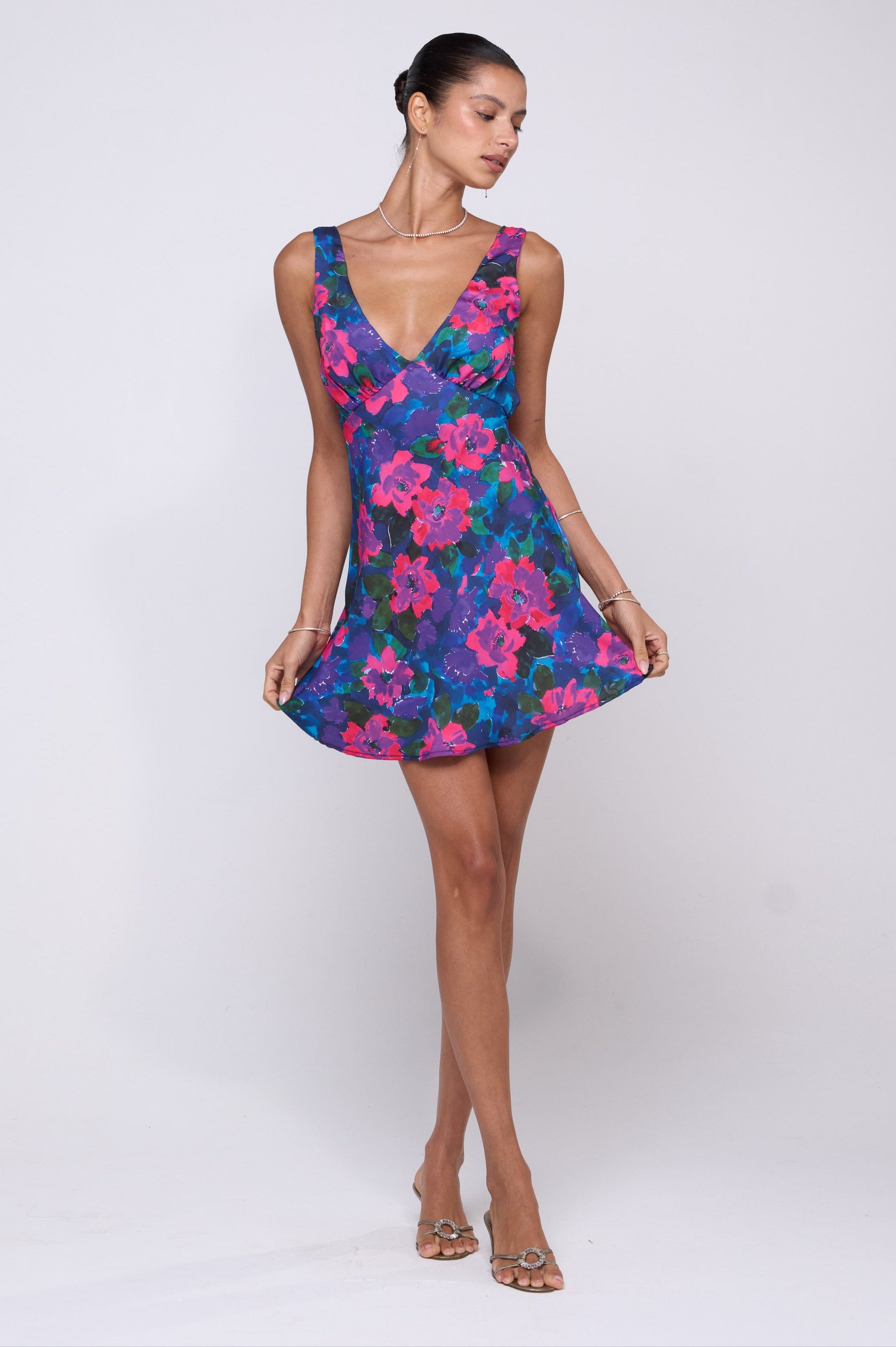 This is an image of Frankie Mini in Lanai - RESA featuring a model wearing the dress