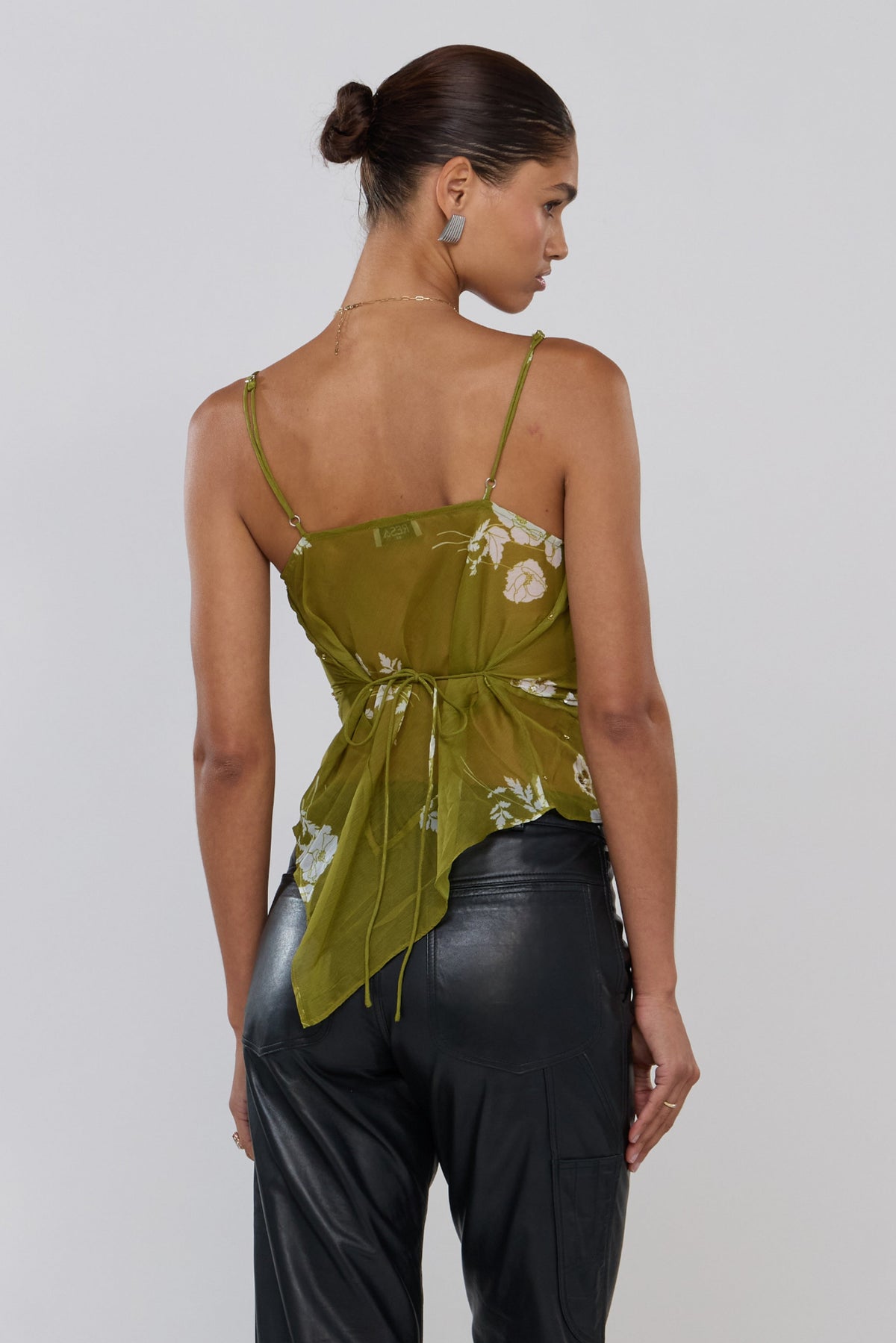 This is an image of Gigi in Moss - RESA featuring a model wearing the dress