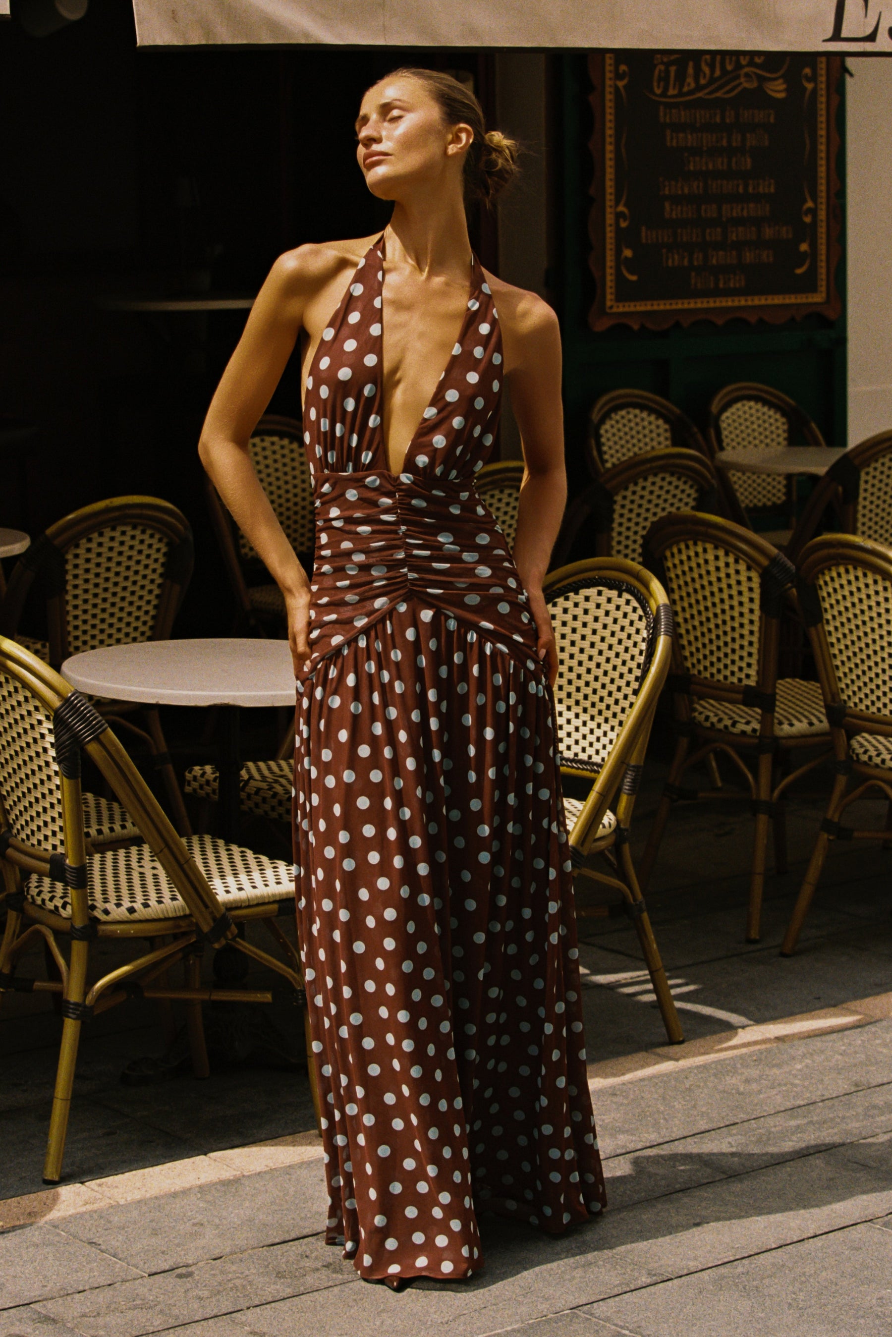This is an image of Grace in Costa - RESA featuring a model wearing the dress