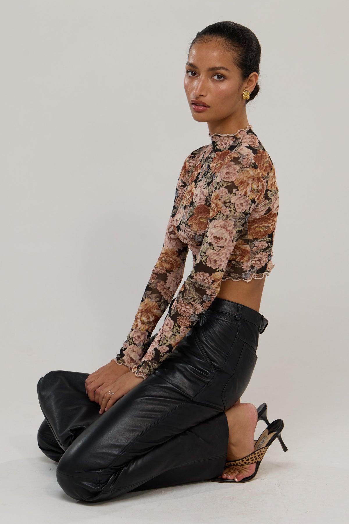 This is an image of Ida in Antique - RESA featuring a model wearing the dress