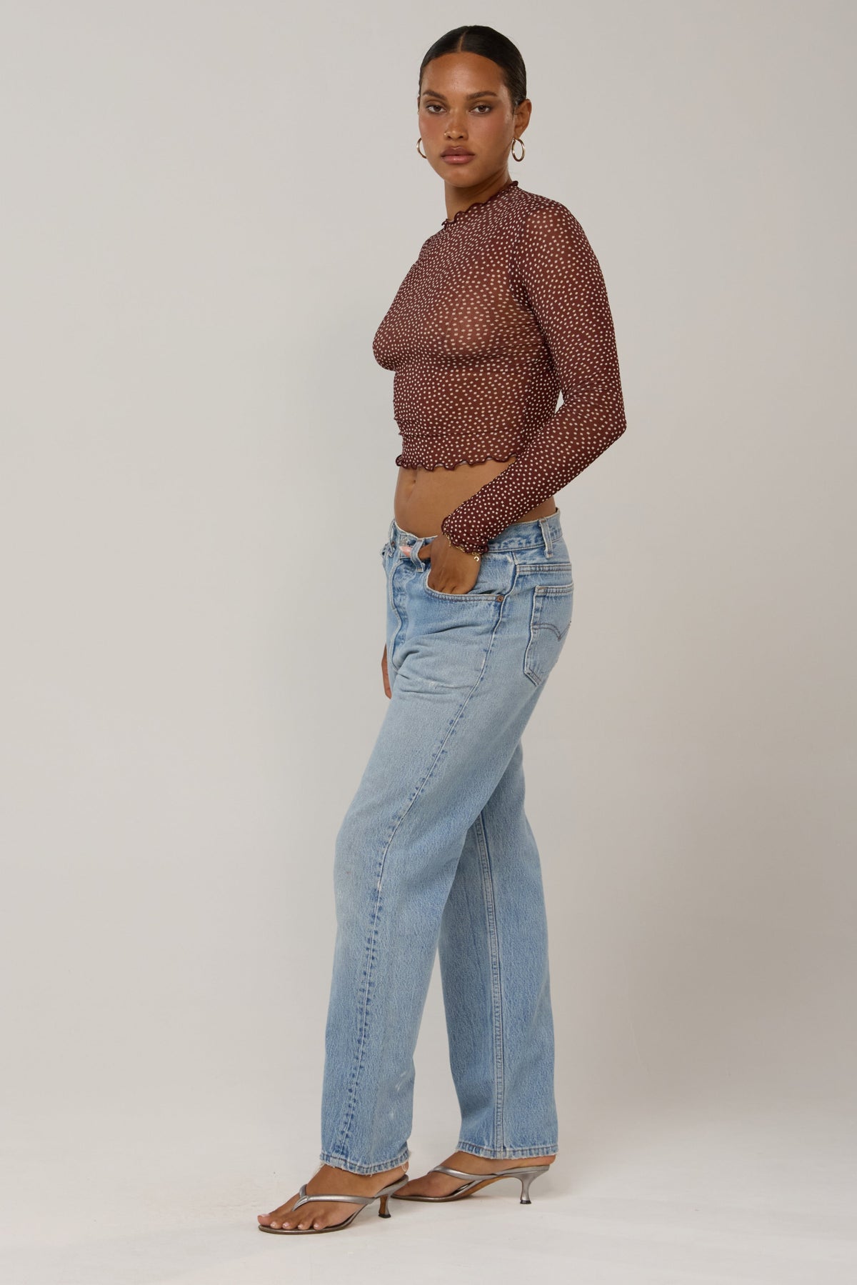 This is an image of Ida in Coco Vanilla - RESA featuring a model wearing the dress