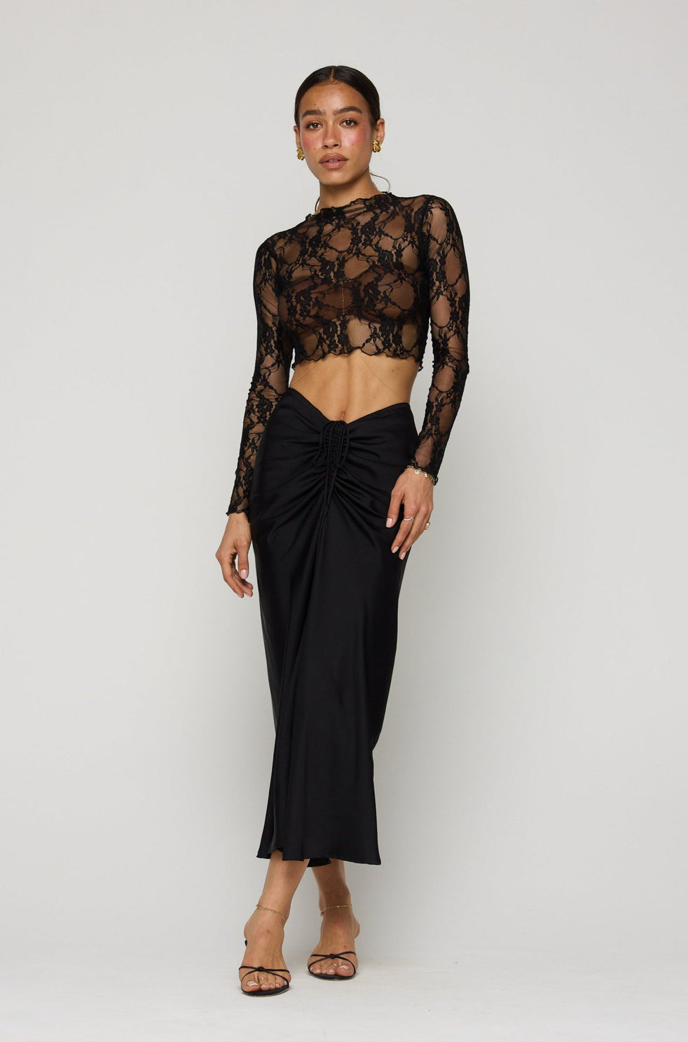 Ida Lace Top in Black Lace – RESA
