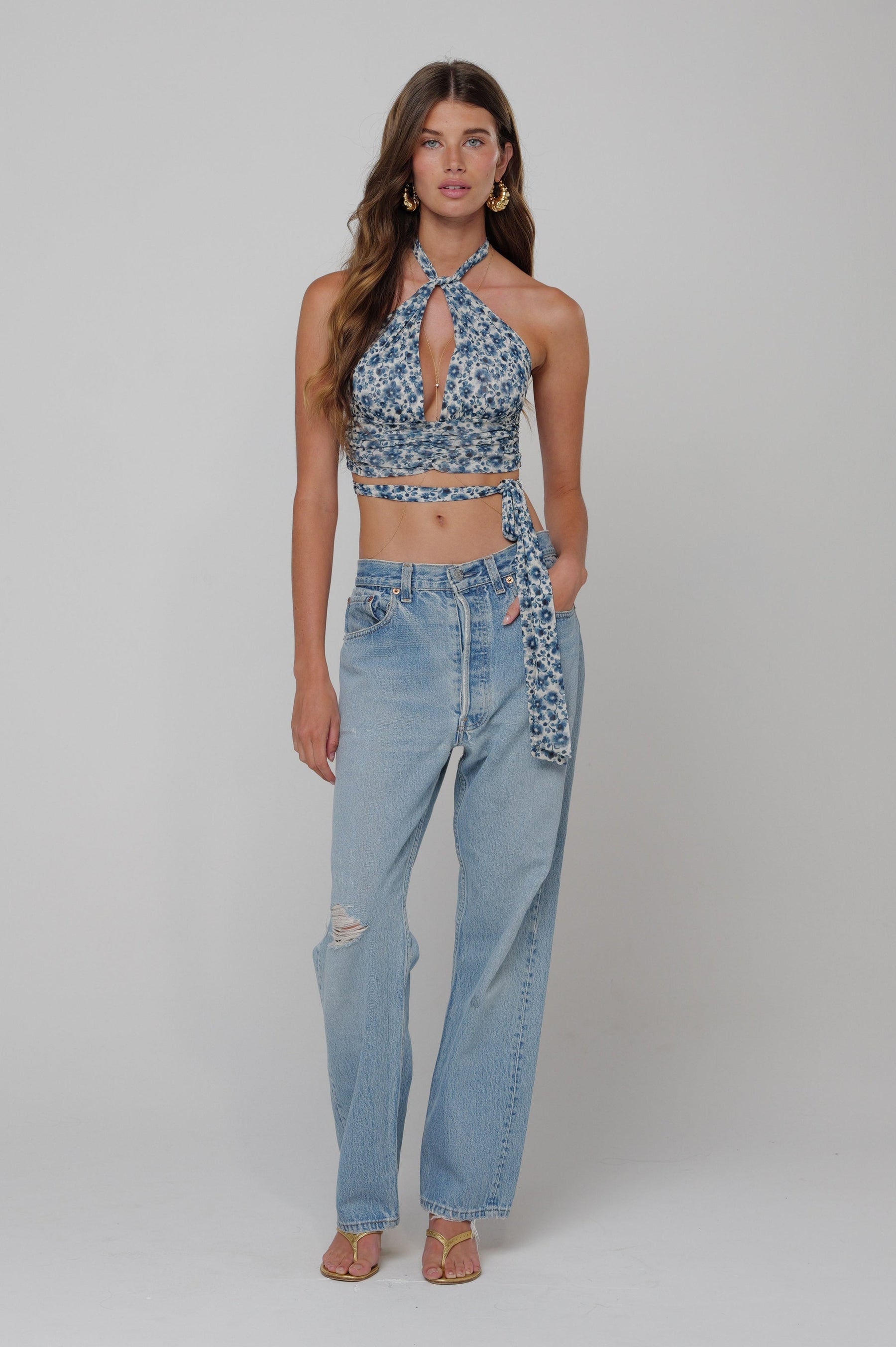 This is an image of Jane Top in Wrangler - RESA featuring a model wearing the dress