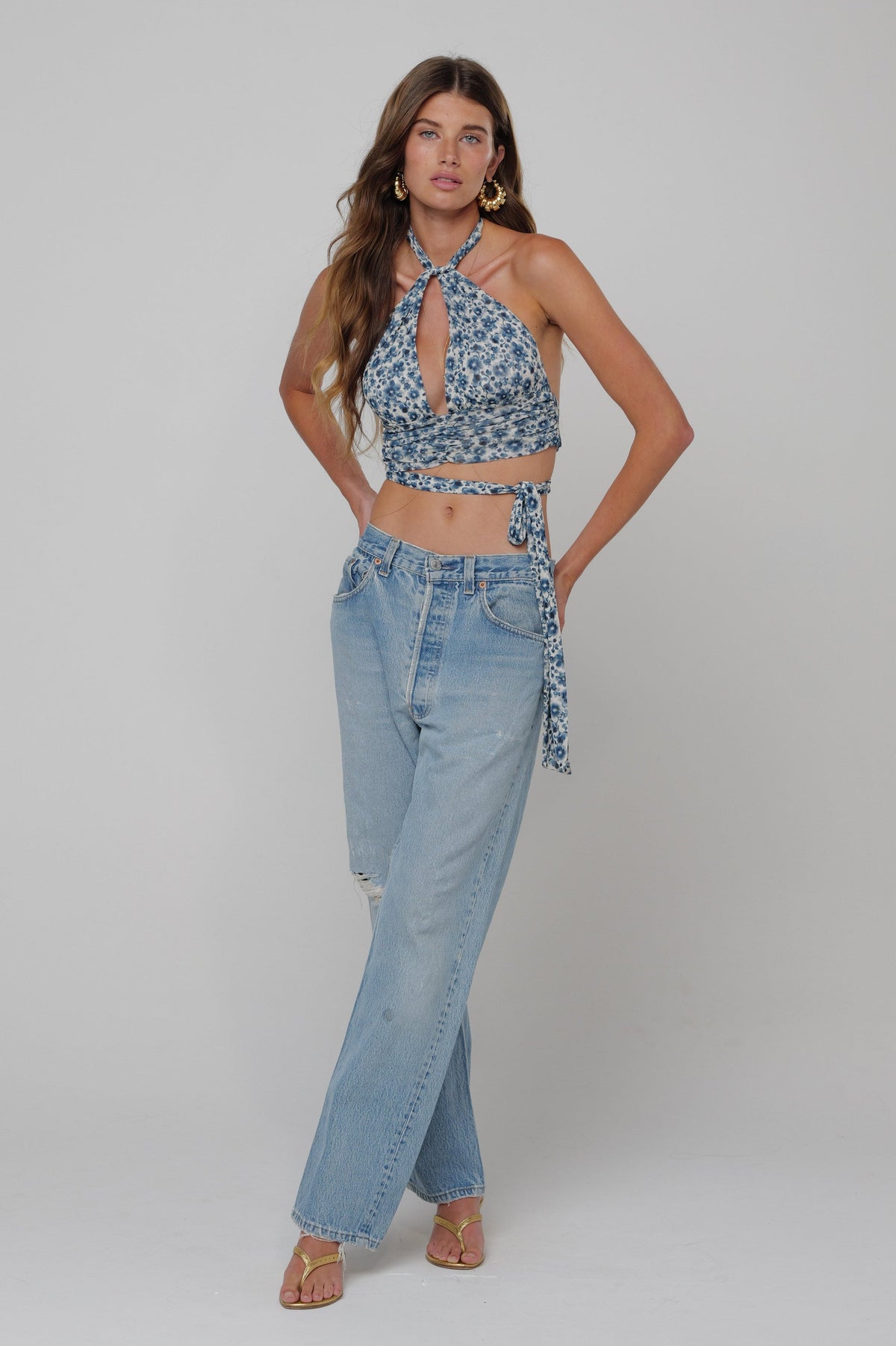 This is an image of Jane Top in Wrangler - RESA featuring a model wearing the dress