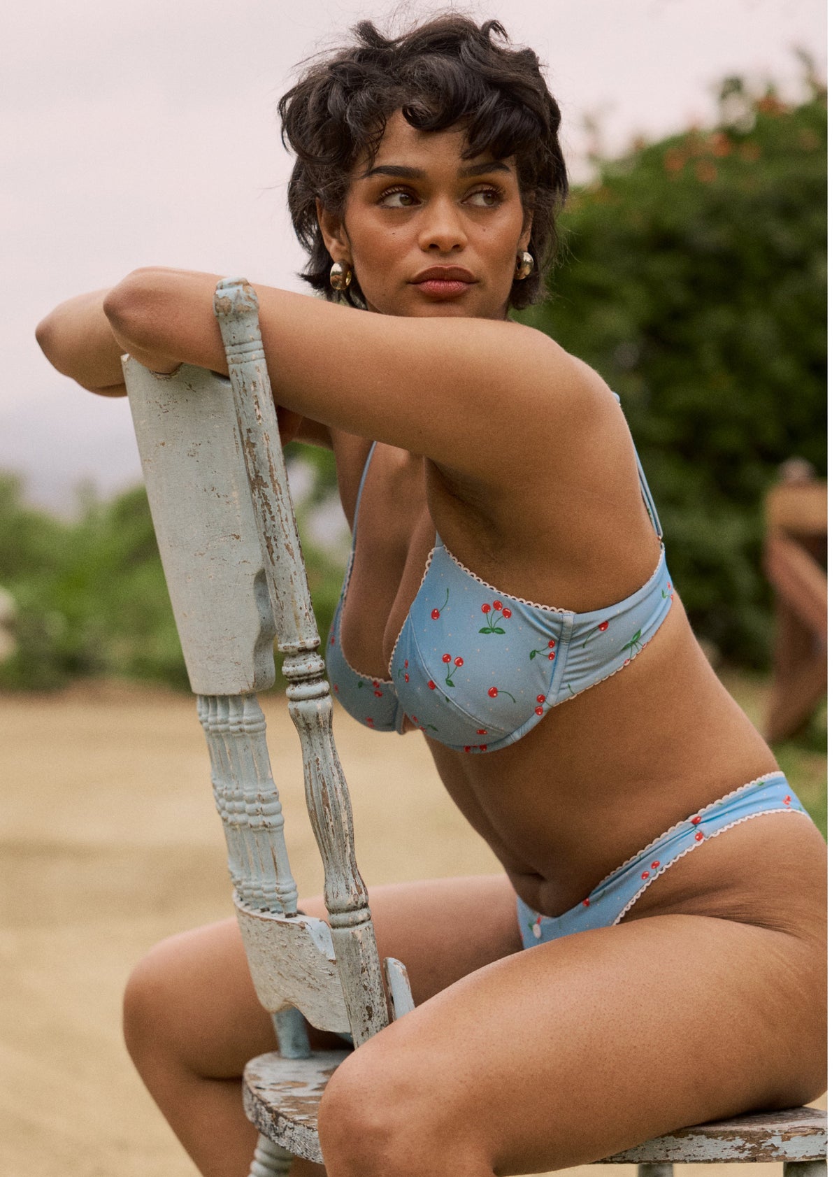 This is an image of Jimmy Bikini Bottom in Fizz - RESA featuring a model wearing the dress