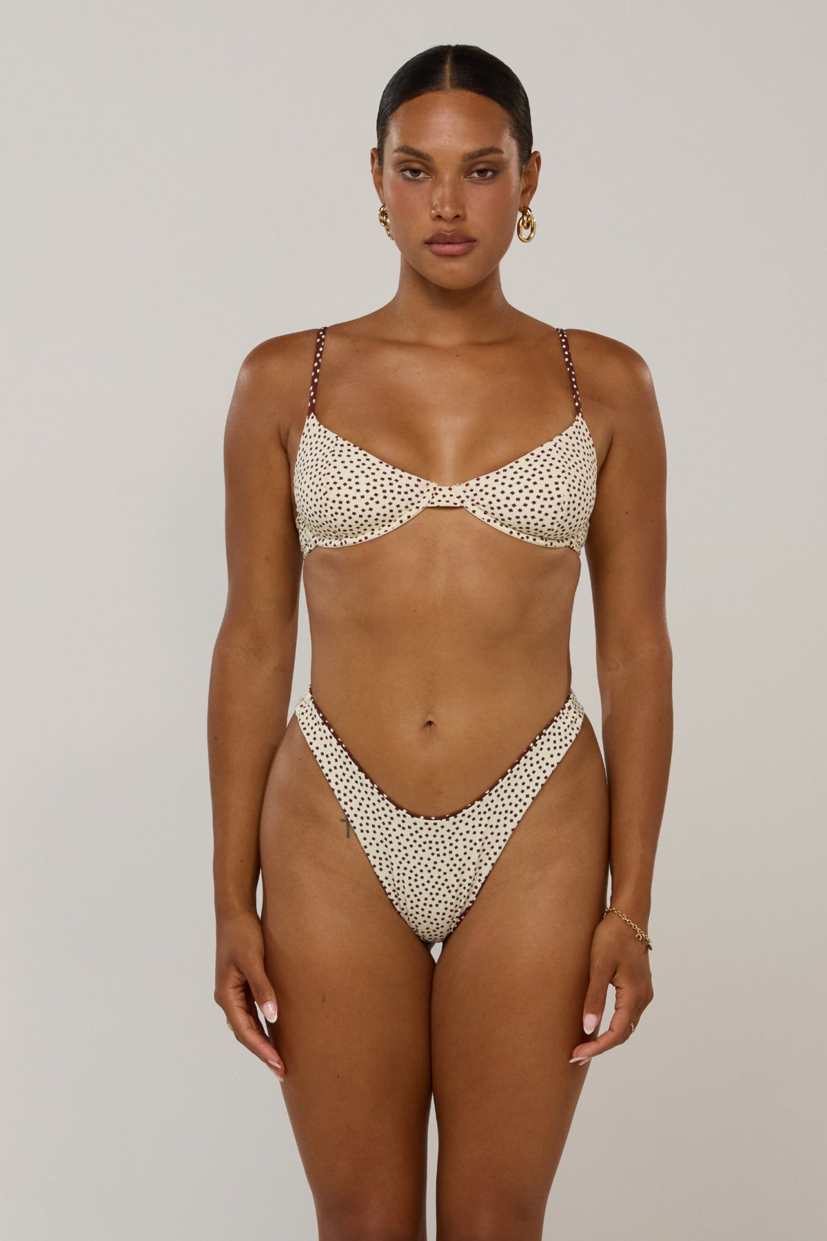 This is an image of Joey in Coco Vanilla - RESA featuring a model wearing the dress