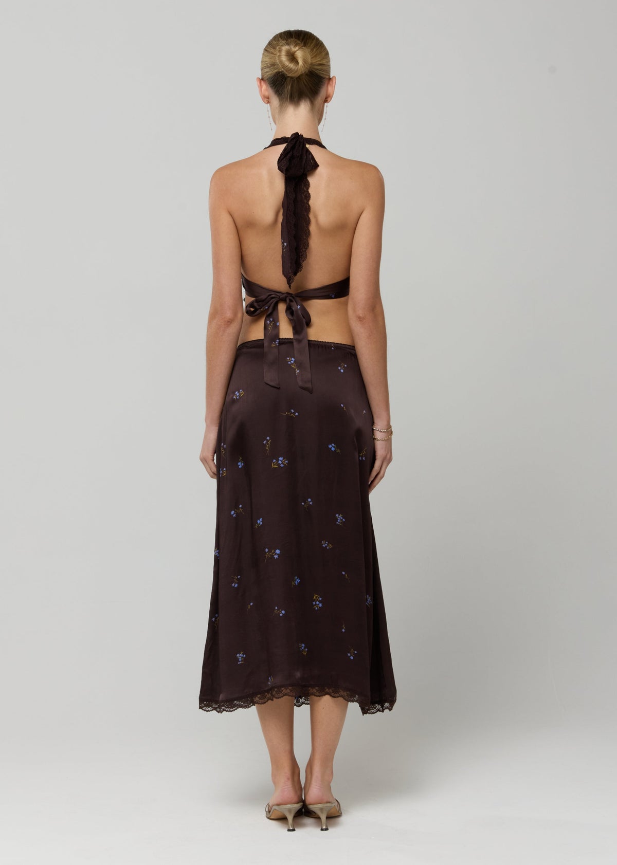 This is an image of Kaia Top in Blythe - RESA featuring a model wearing the dress