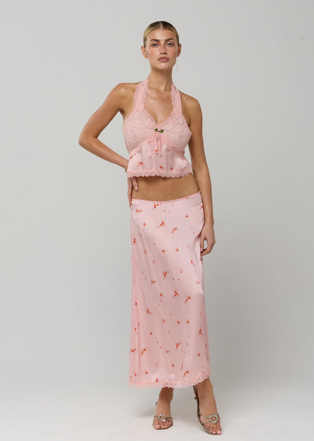 This is an image of Kaia Top in Sweet Pea - RESA featuring a model wearing the dress