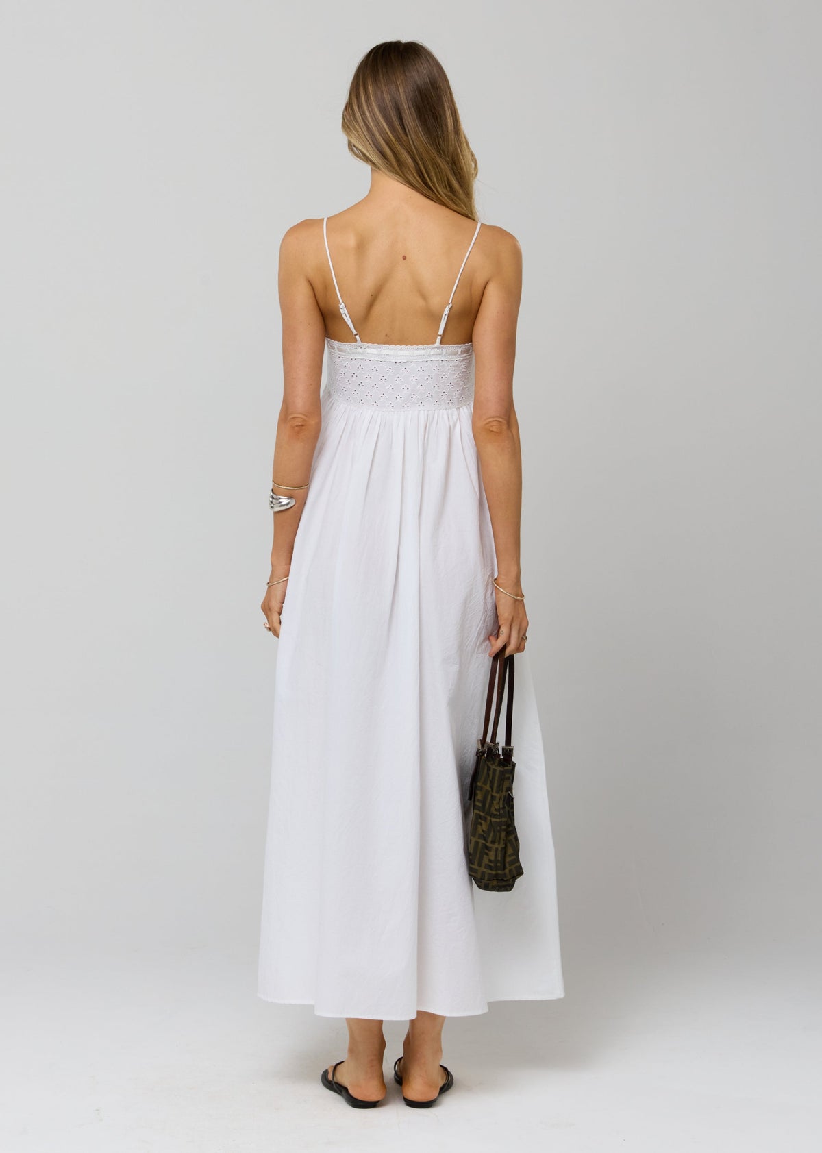 Kira Dress in White Eyelet RESA Kira Dress in White Eyelet RESA