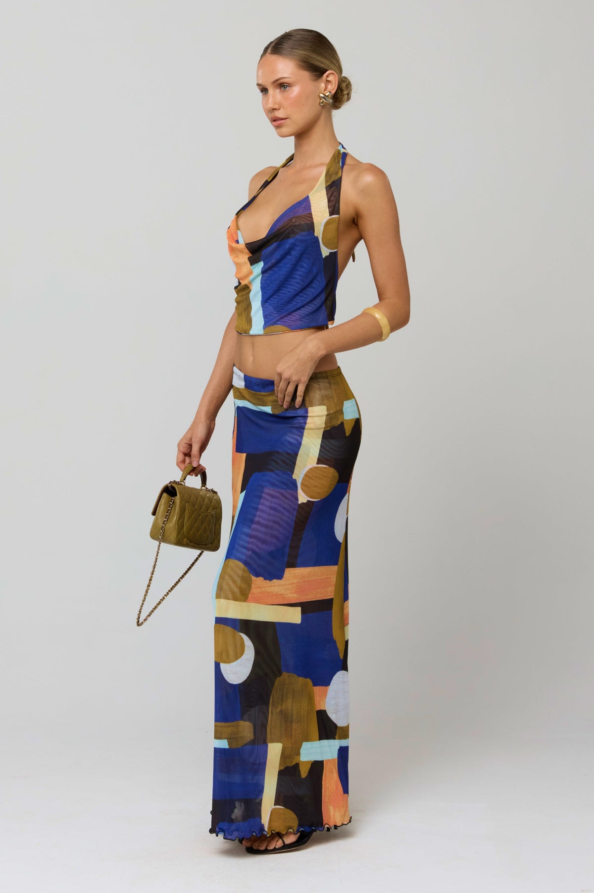 This is an image of Lea Top in Deco - RESA featuring a model wearing the dress