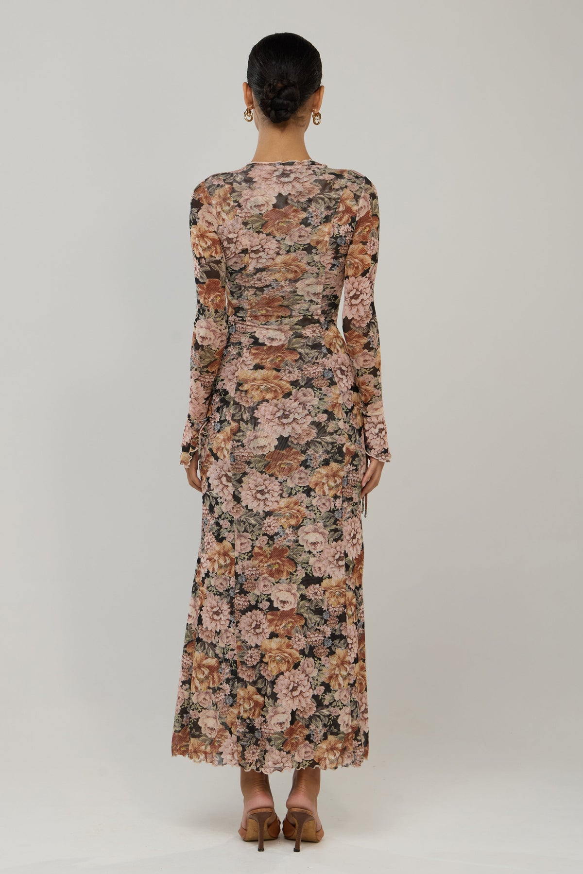 This is an image of Lennon in Antique - RESA featuring a model wearing the dress