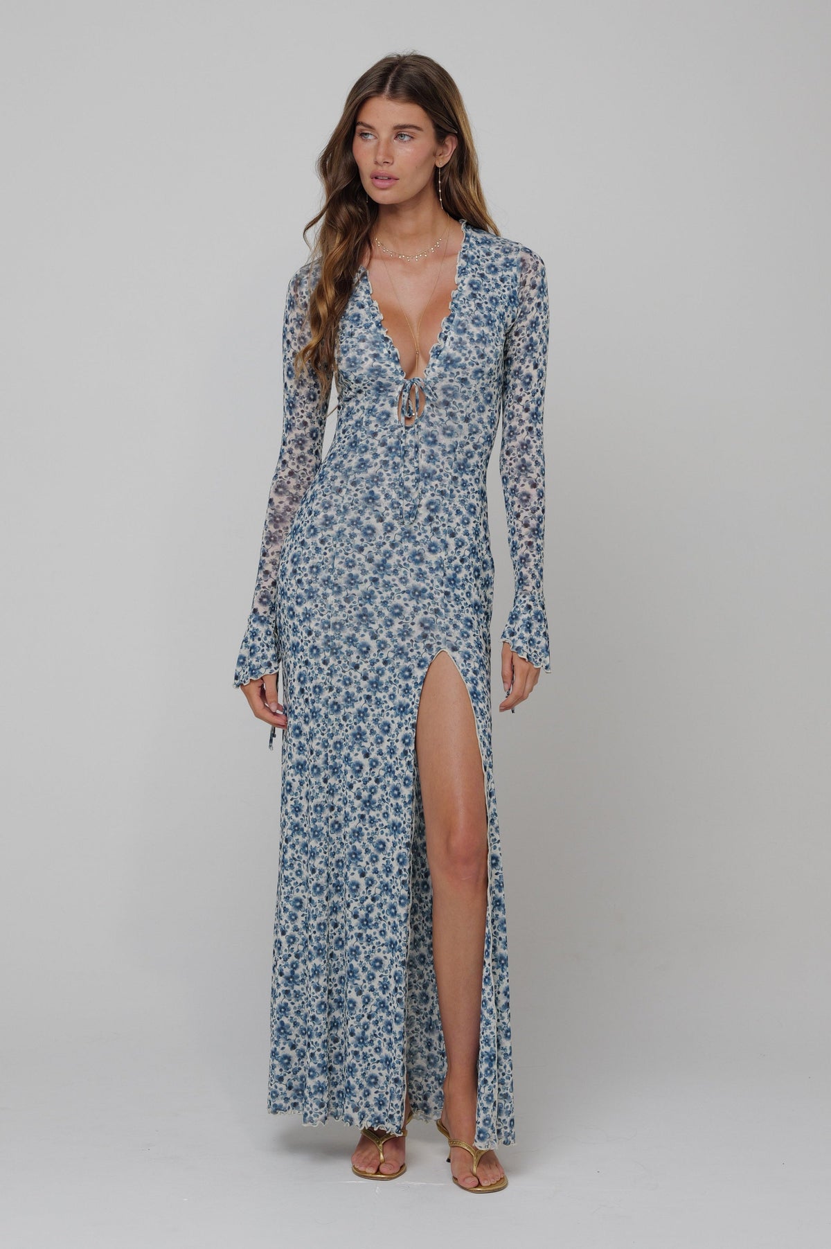 This is an image of Lennon Maxi in Wrangler - RESA featuring a model wearing the dress
