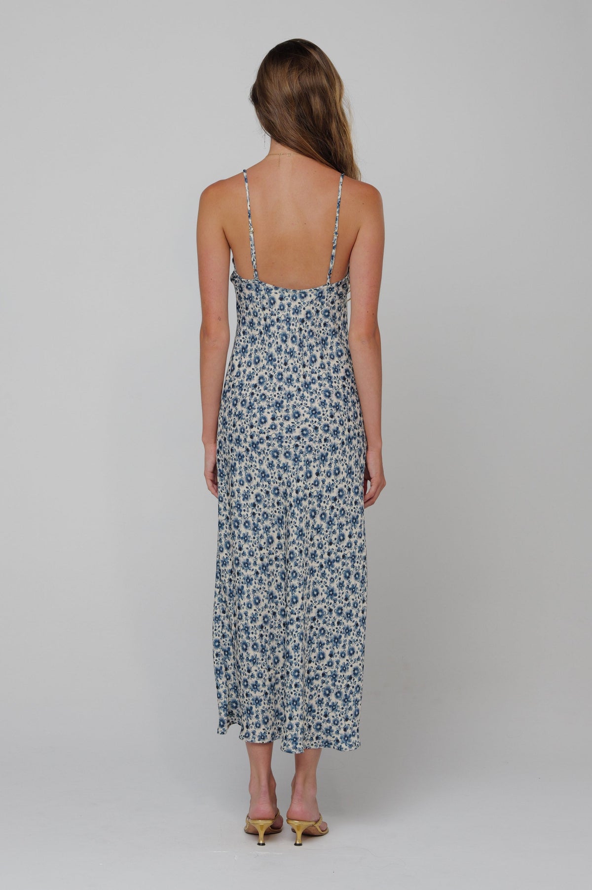 This is an image of Lily Dress in Wrangler - RESA featuring a model wearing the dress