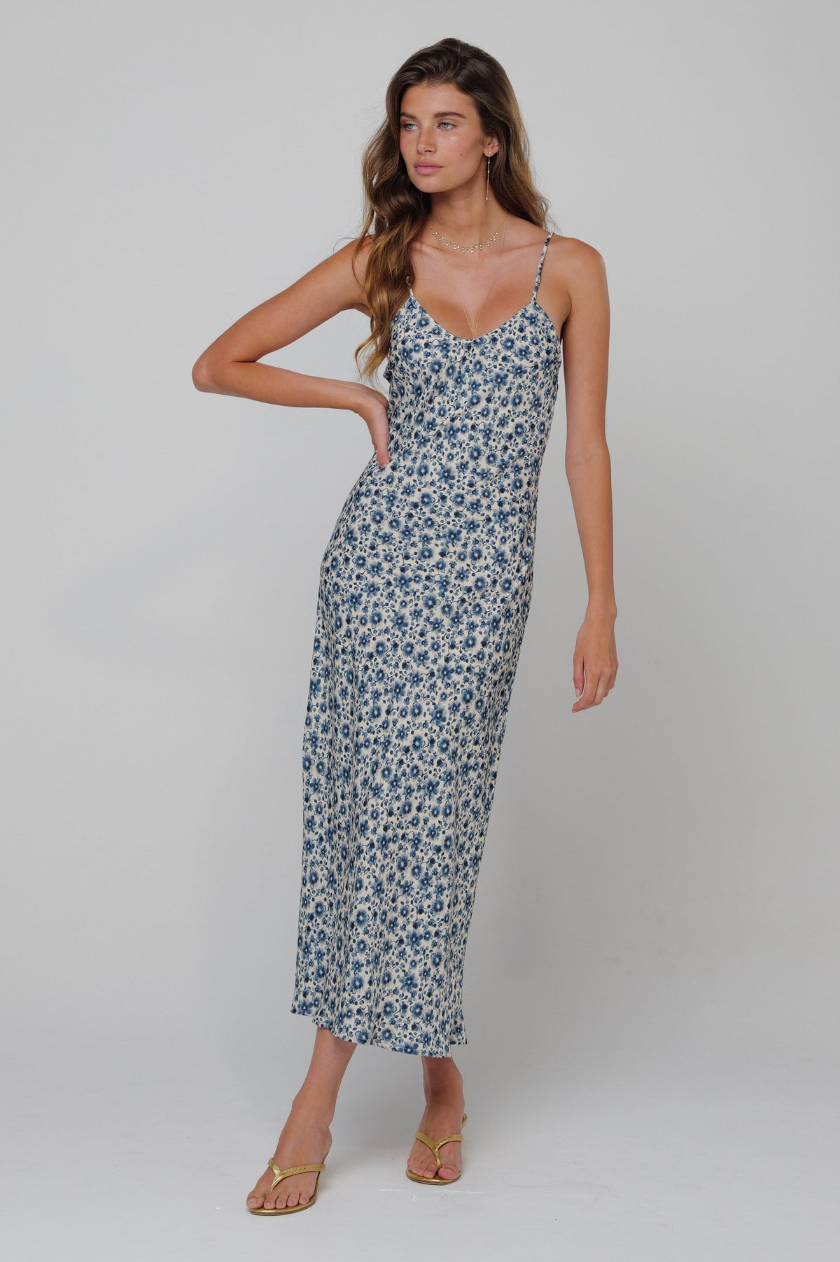 This is an image of Lily Dress in Wrangler - RESA featuring a model wearing the dress