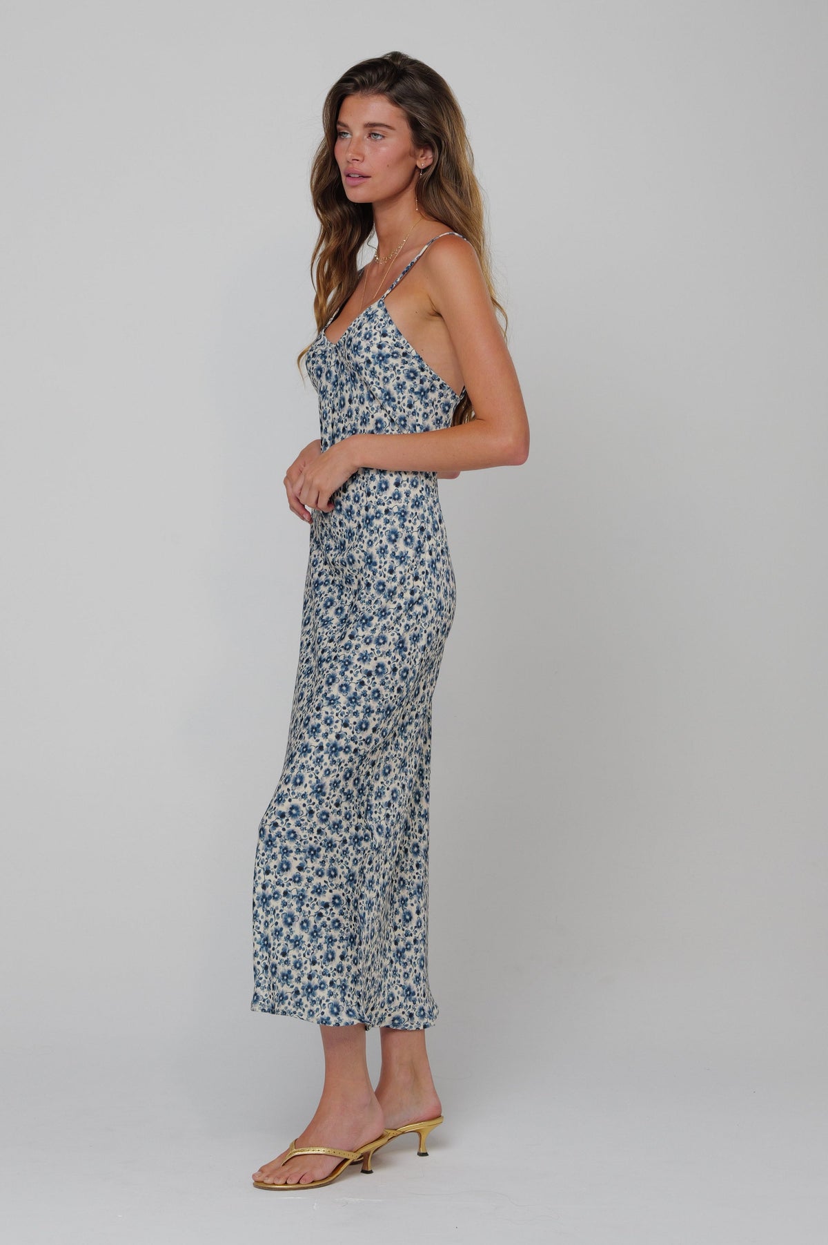 This is an image of Lily Dress in Wrangler - RESA featuring a model wearing the dress