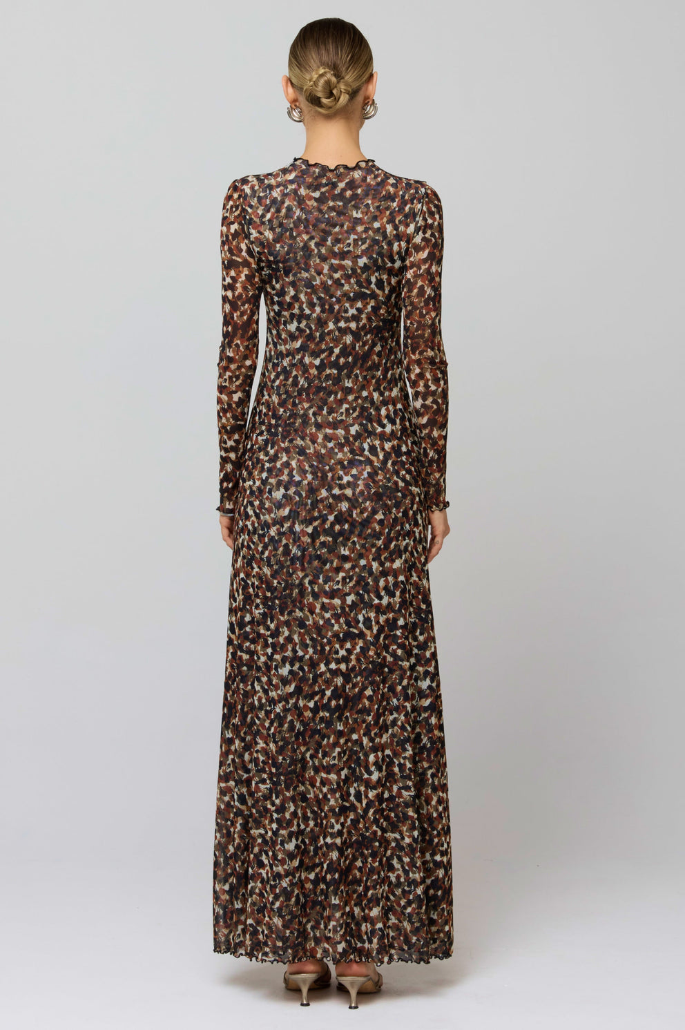 resa long sleeve dress Lyon Dress in Terra