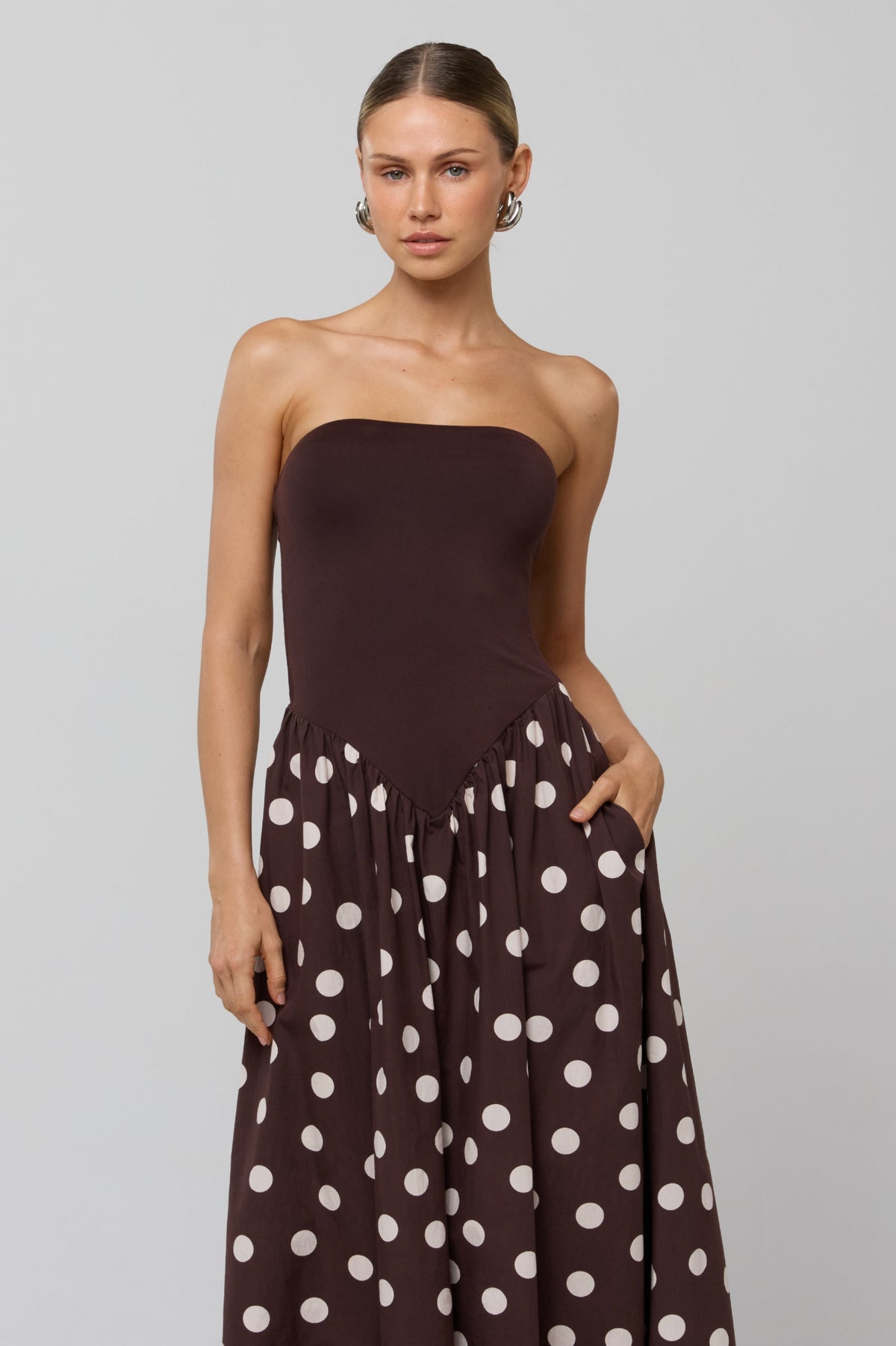 This is an image of Mackenzie Dress in Polo - RESA featuring a model wearing the dress