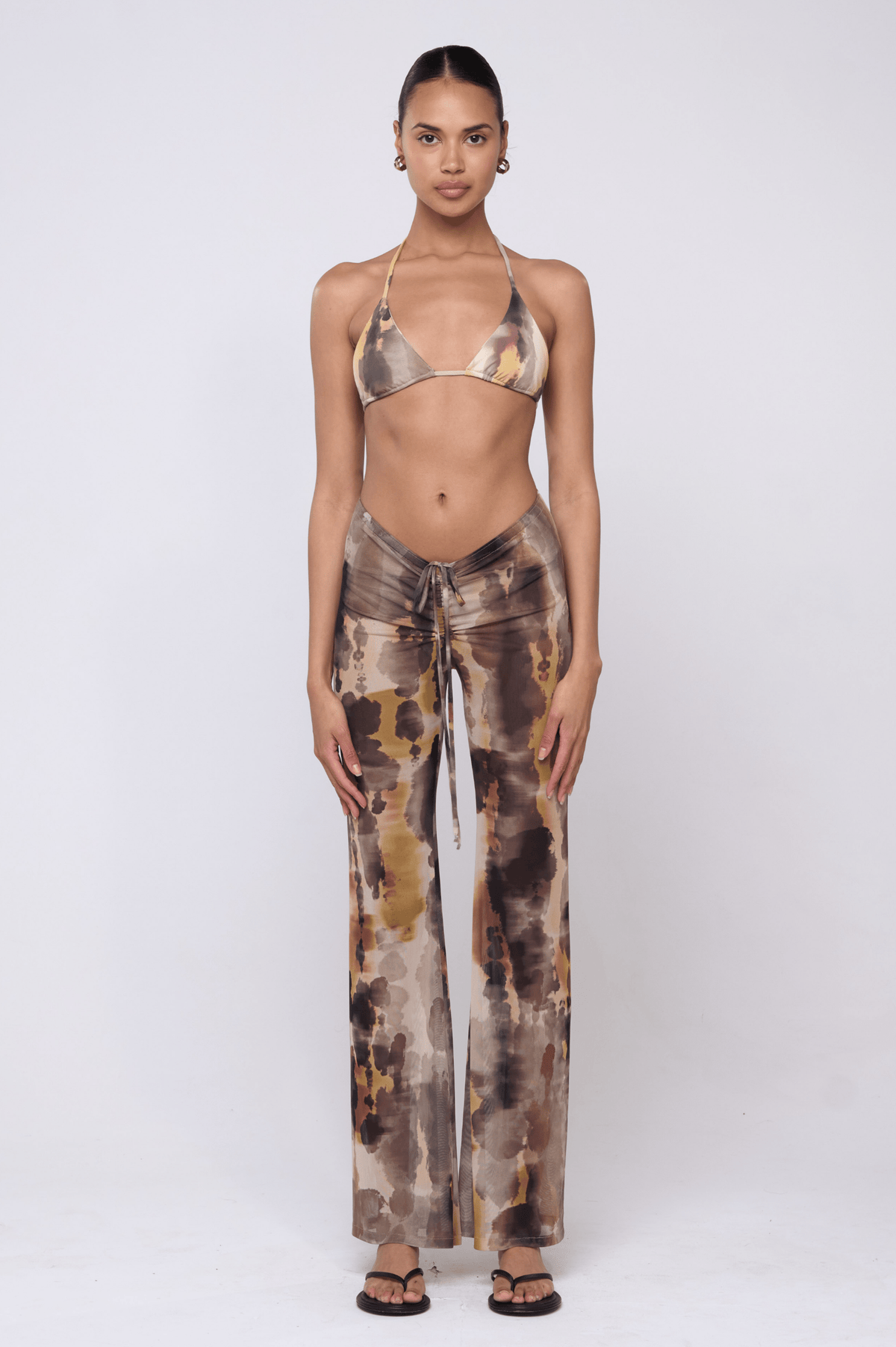 This is an image of Mallory Pant in Dusk - RESA featuring a model wearing the dress